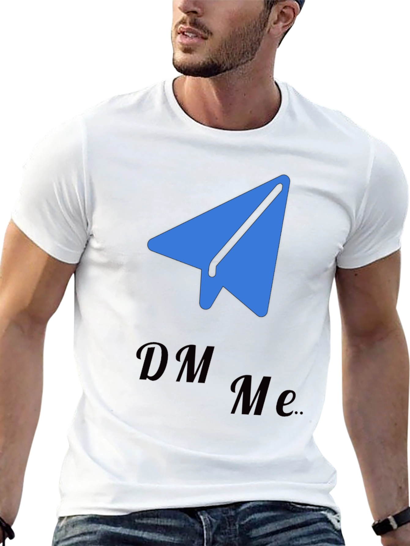 DM Me Telegram Tee - Trendy Social Shirt