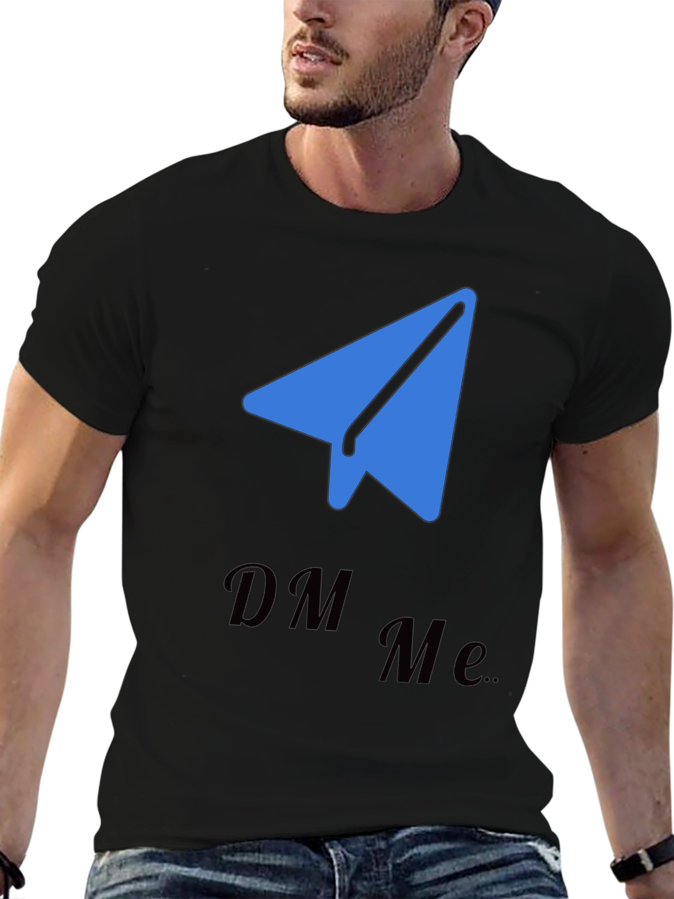 DM Me Telegram Tee - Trendy Social Shirt