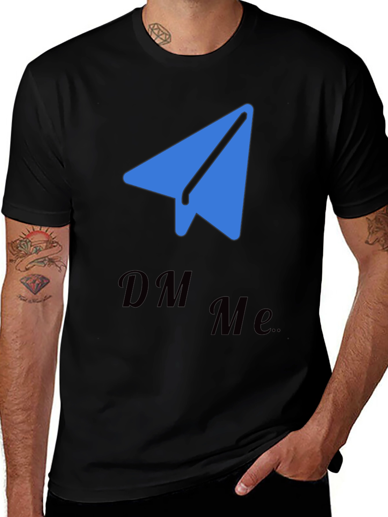 DM Me Telegram Tee - Trendy Social Shirt