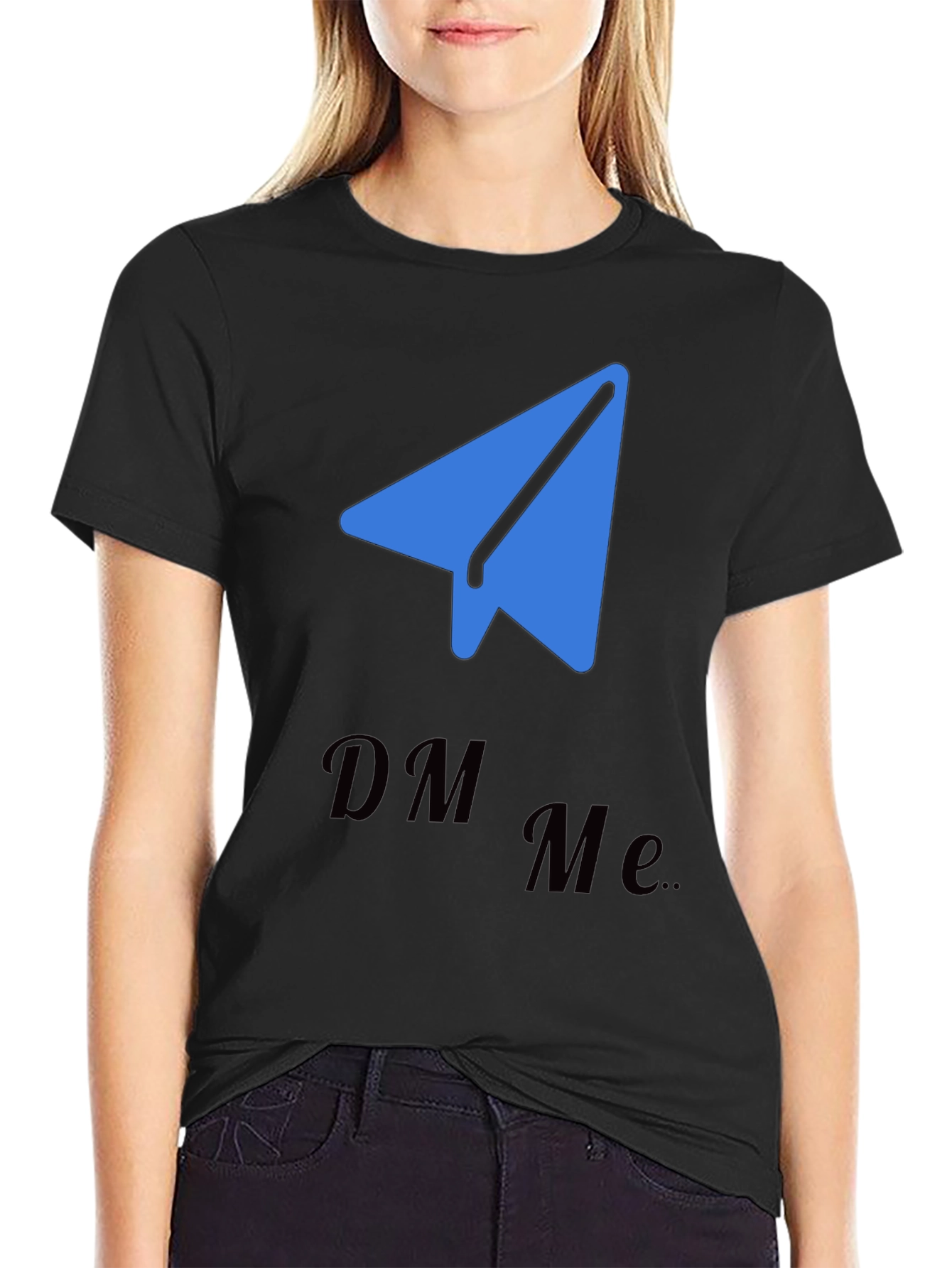 DM Me Telegram Tee - Trendy Social Shirt