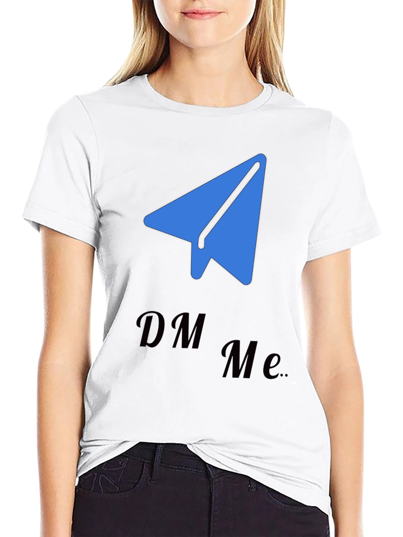 DM Me Telegram Tee - Trendy Social Shirt