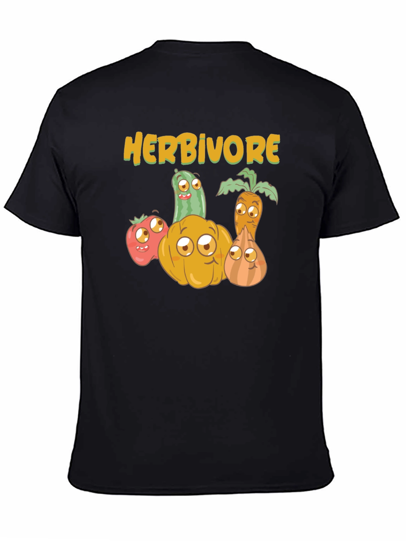 Herbivore Vegan T-Shirt - Cute Vegetable Design