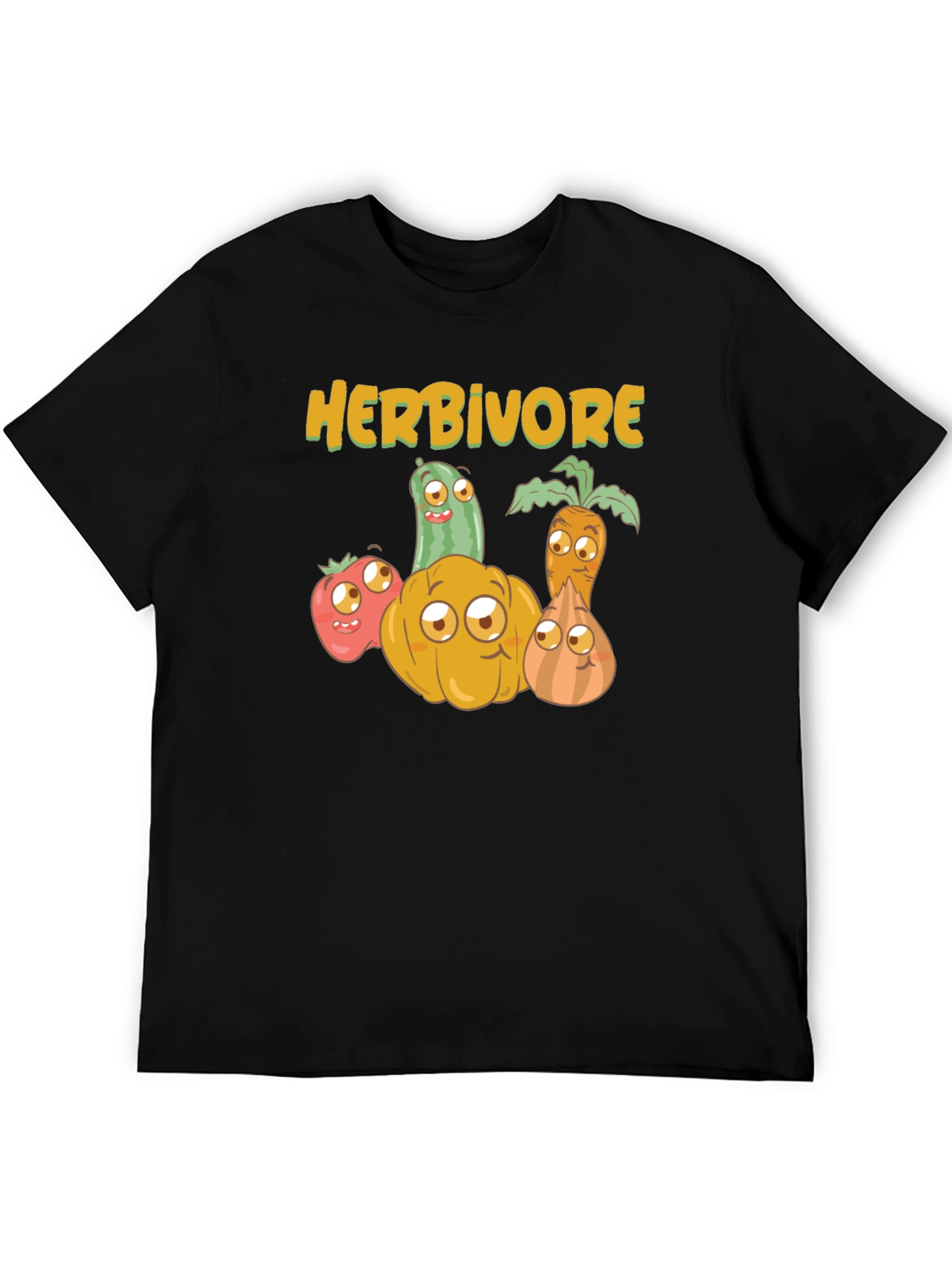 Herbivore Vegan T-Shirt - Cute Vegetable Design