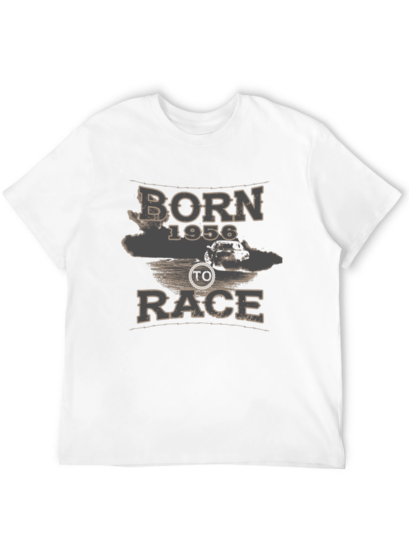 Born 1956 to Race Black Graphic Tee