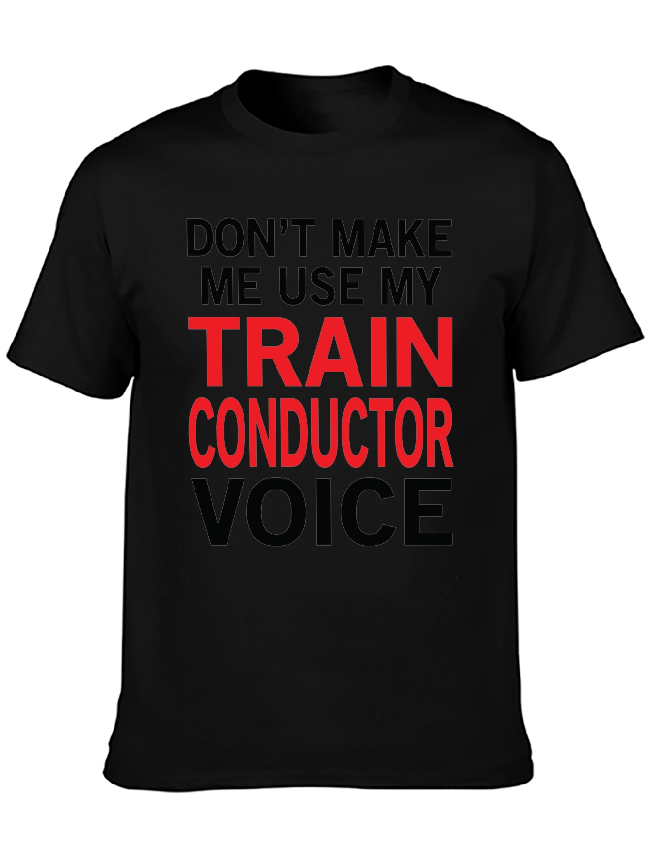Train Conductor Voice Graphic T-Shirt