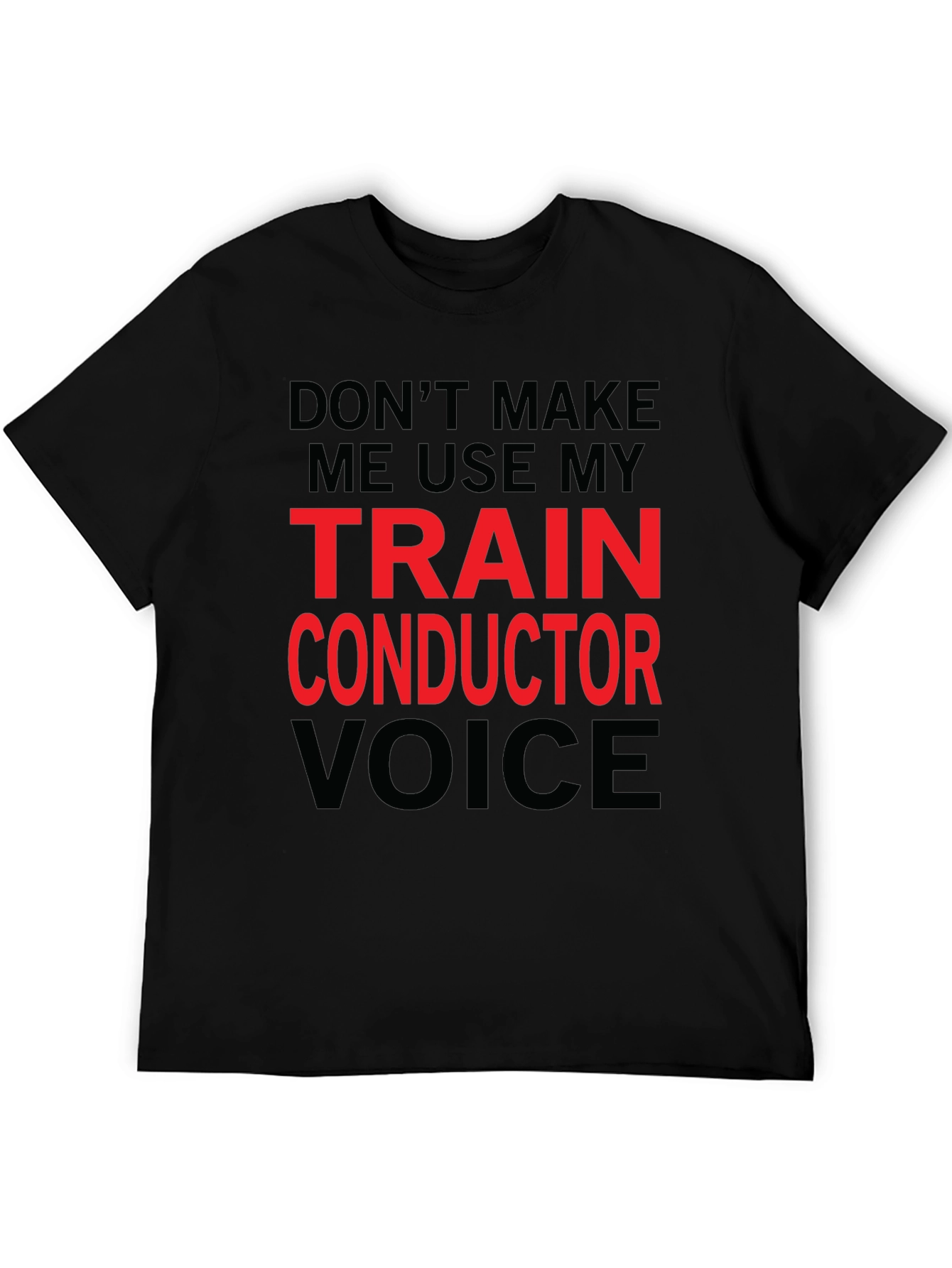 Train Conductor Voice Graphic T-Shirt