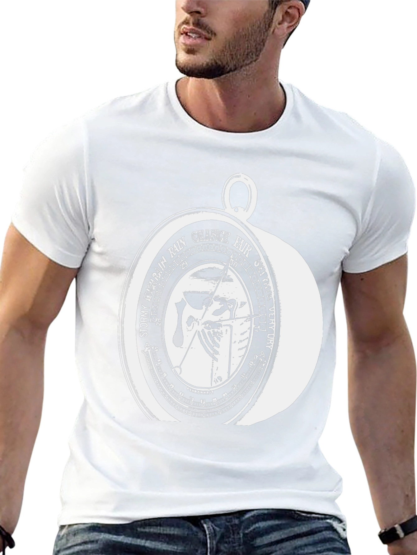 Weather Skull Graphic Print Tee