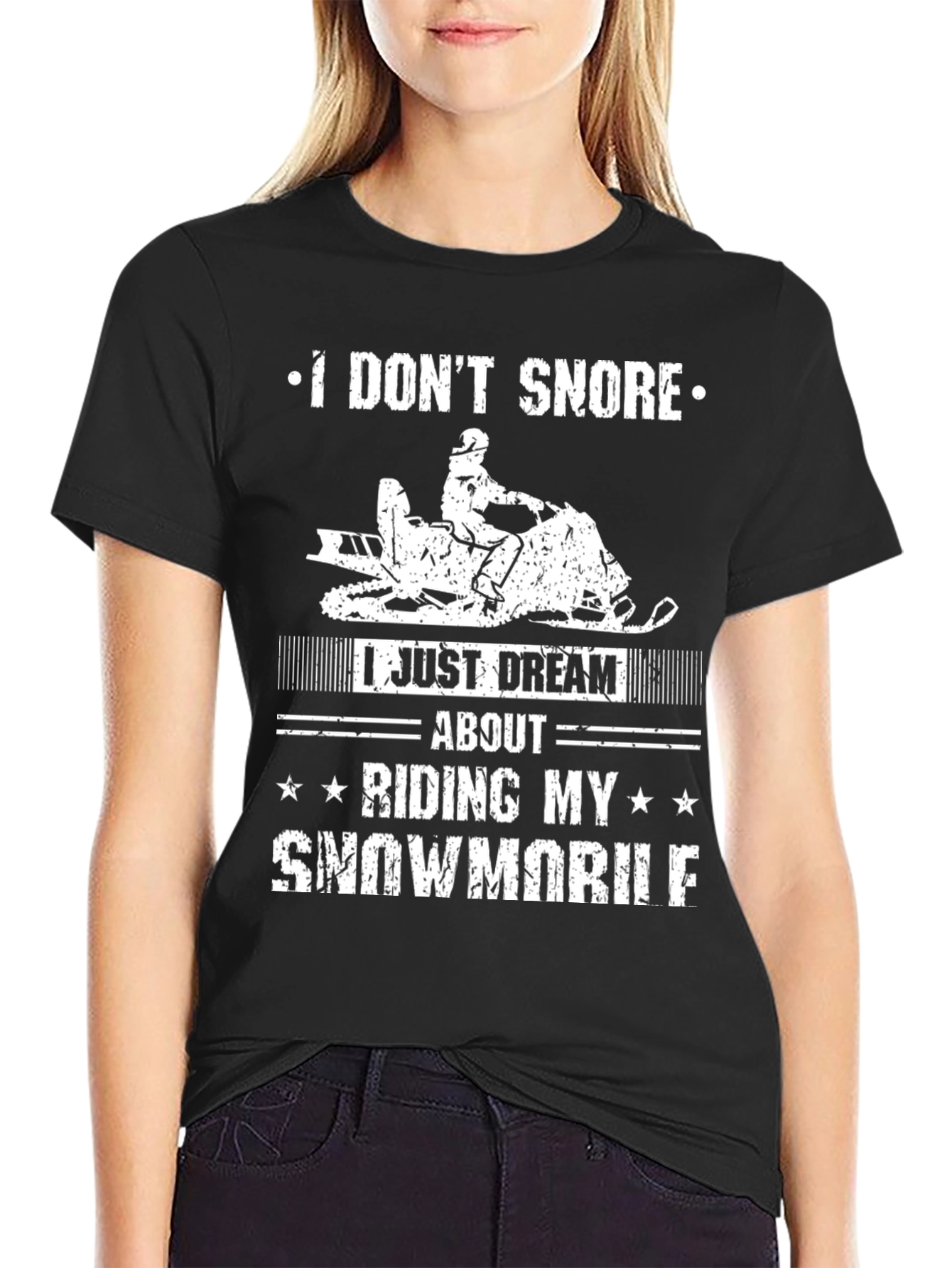 I Dont Snore Snowmobile T-Shirt