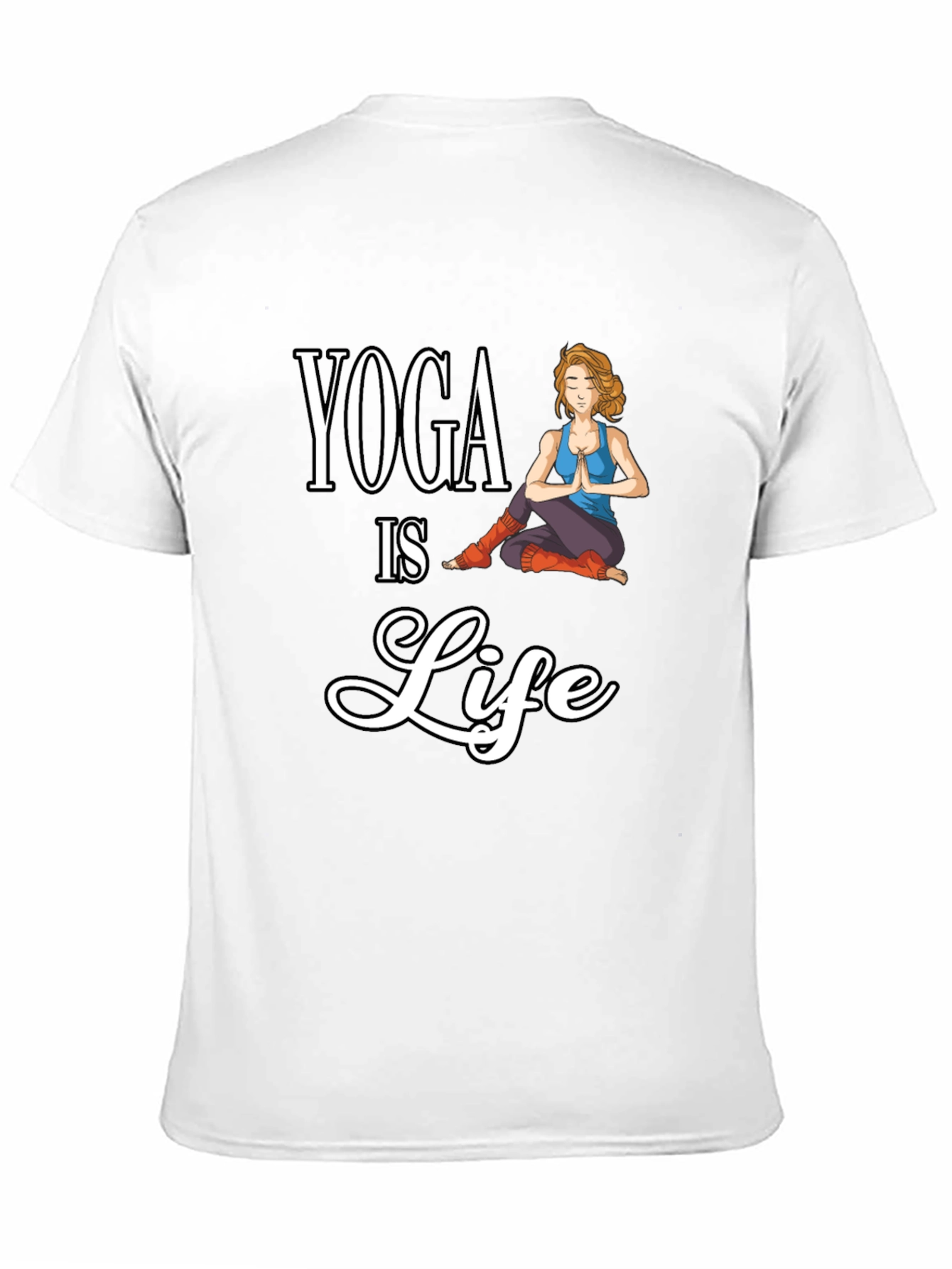 Yoga is Life Black Graphic Tee