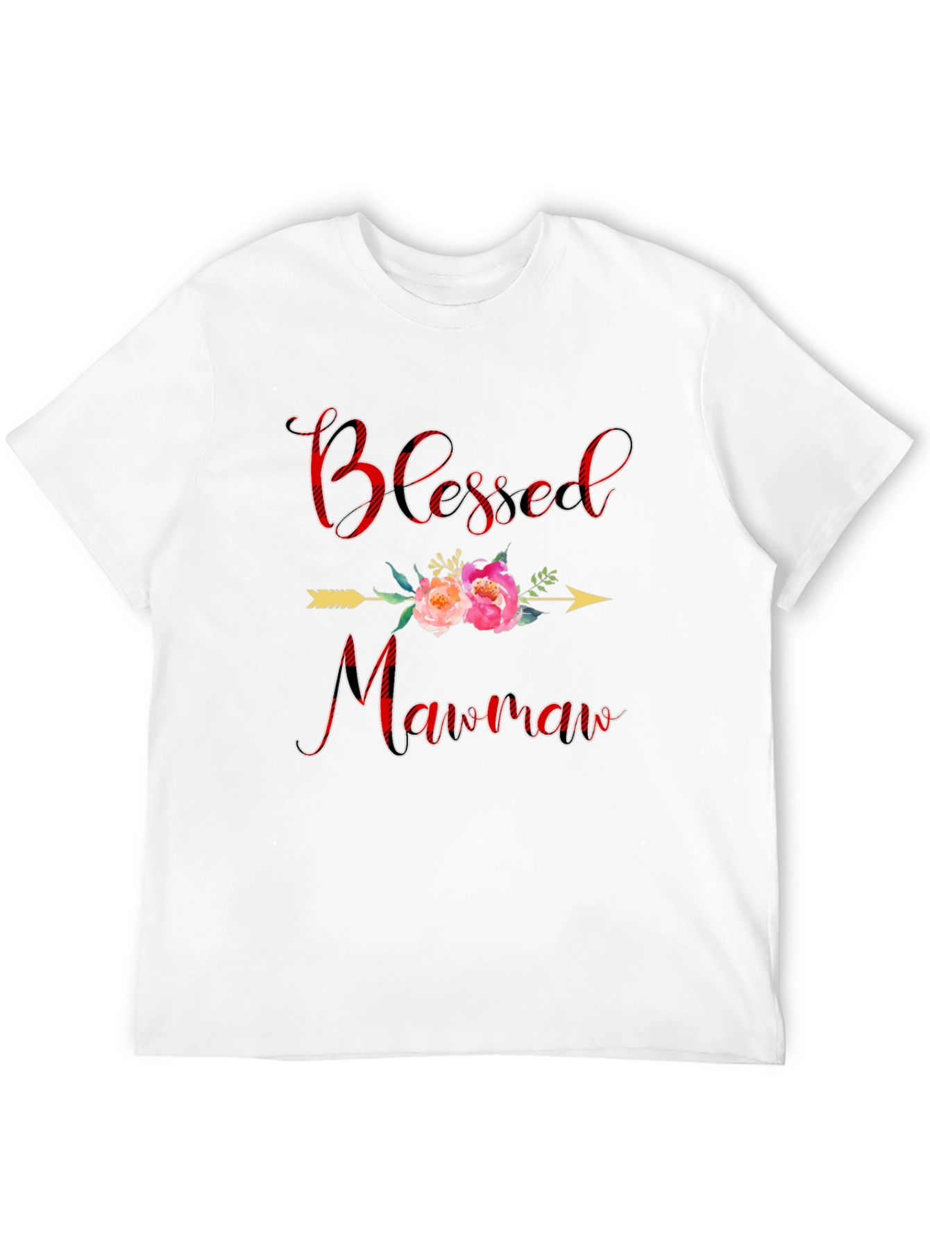 Blessed Mawmaw Black Graphic T-Shirt