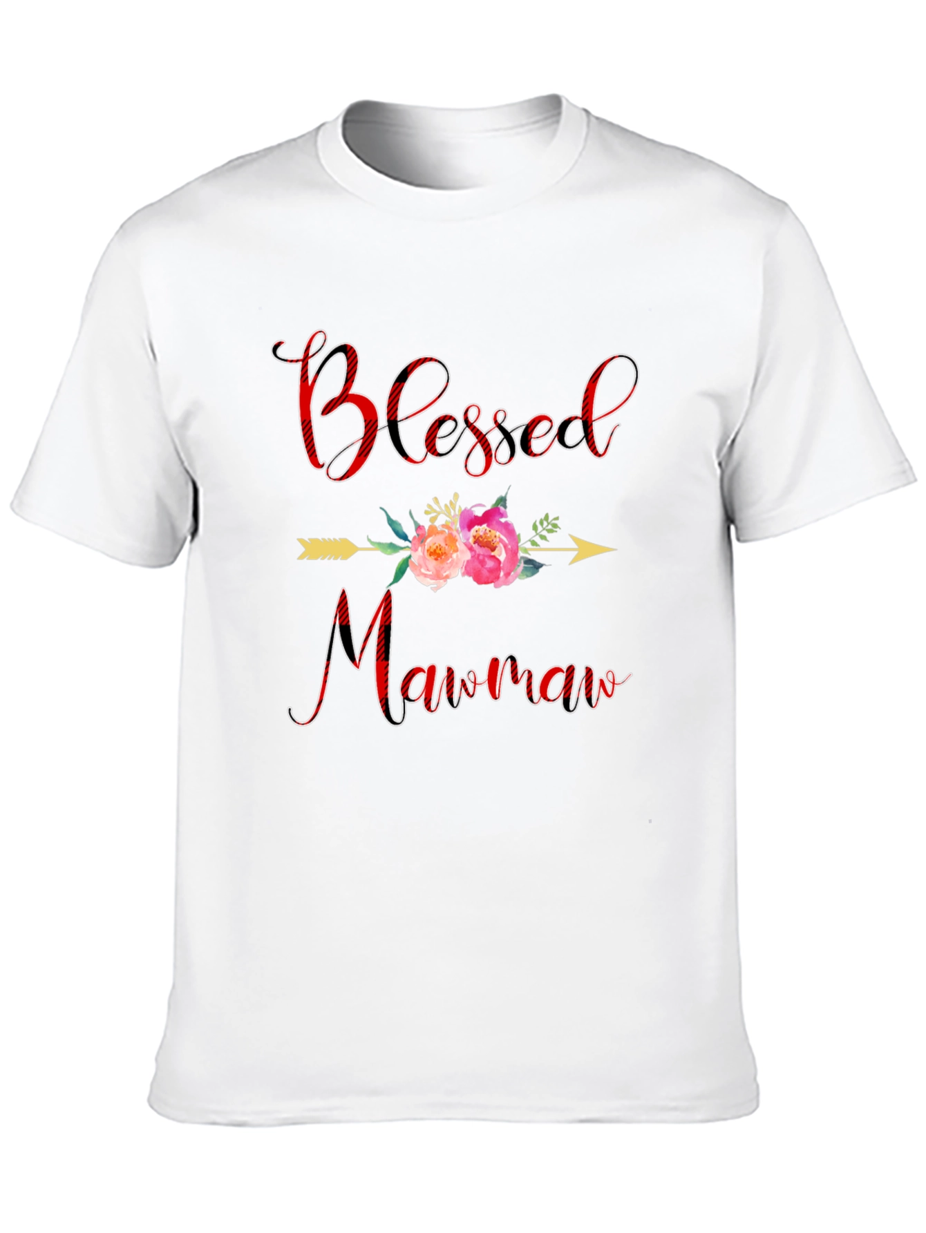 Blessed Mawmaw Black Graphic T-Shirt