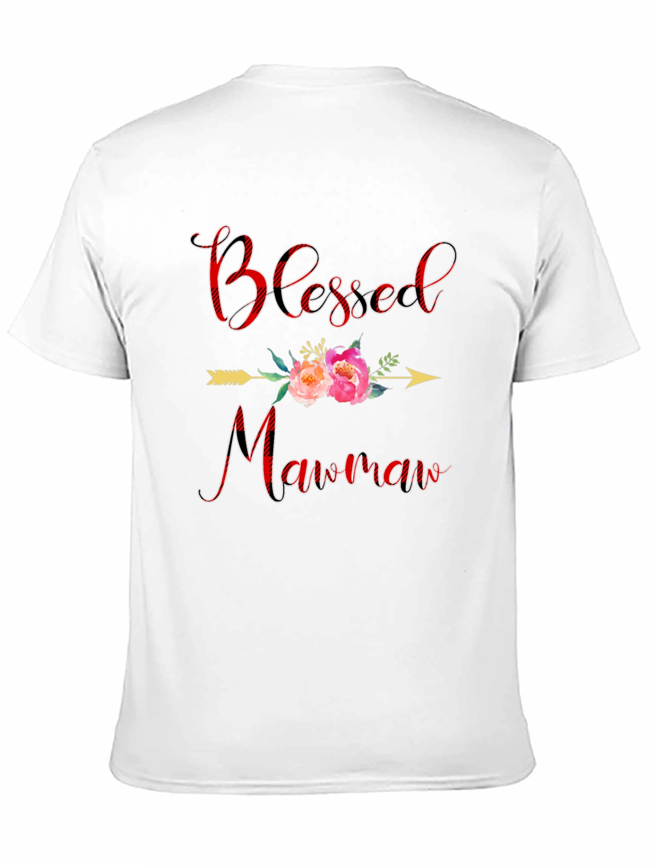 Blessed Mawmaw Black Graphic T-Shirt