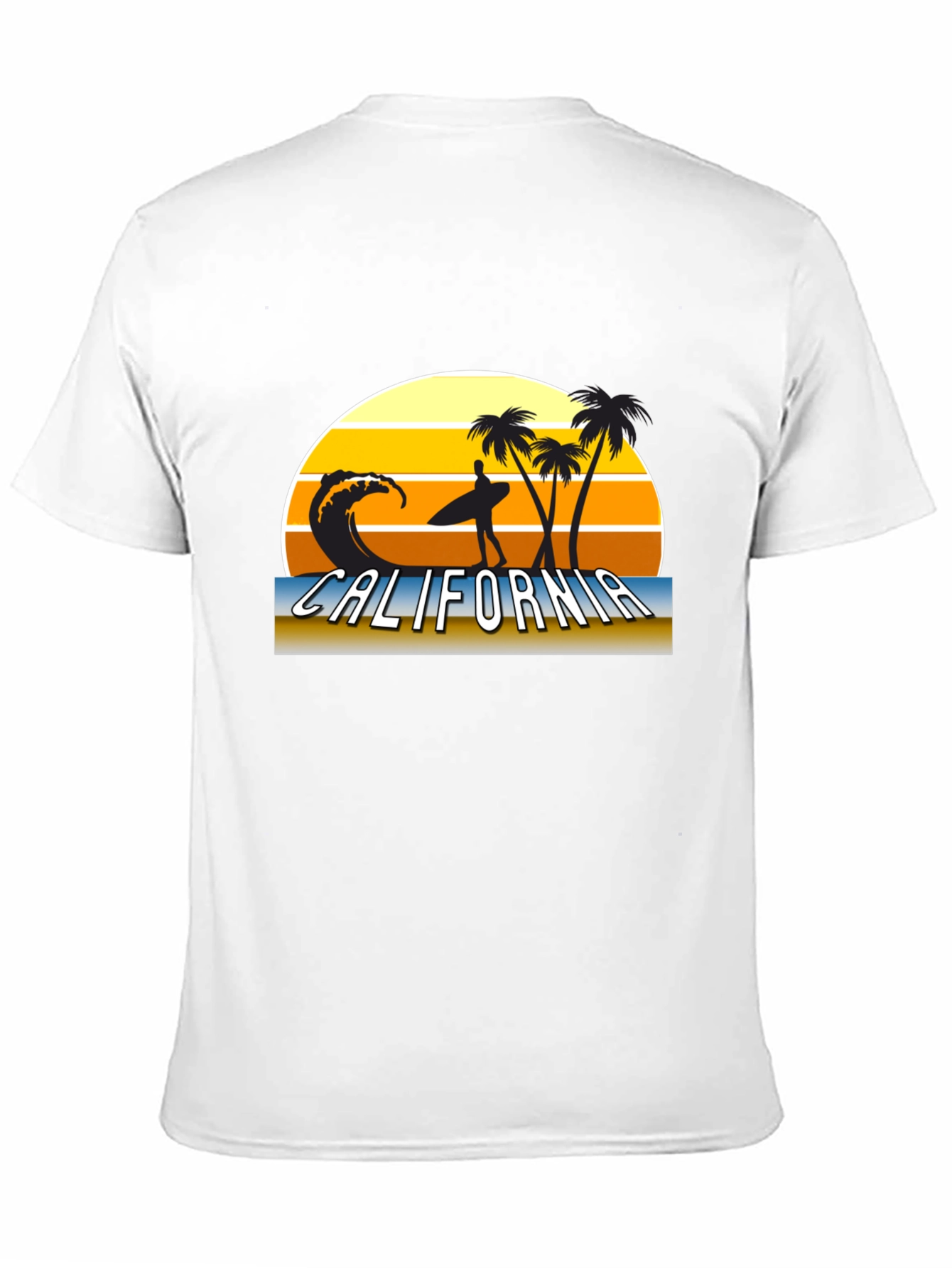 California Surf Scene Graphic T-Shirt