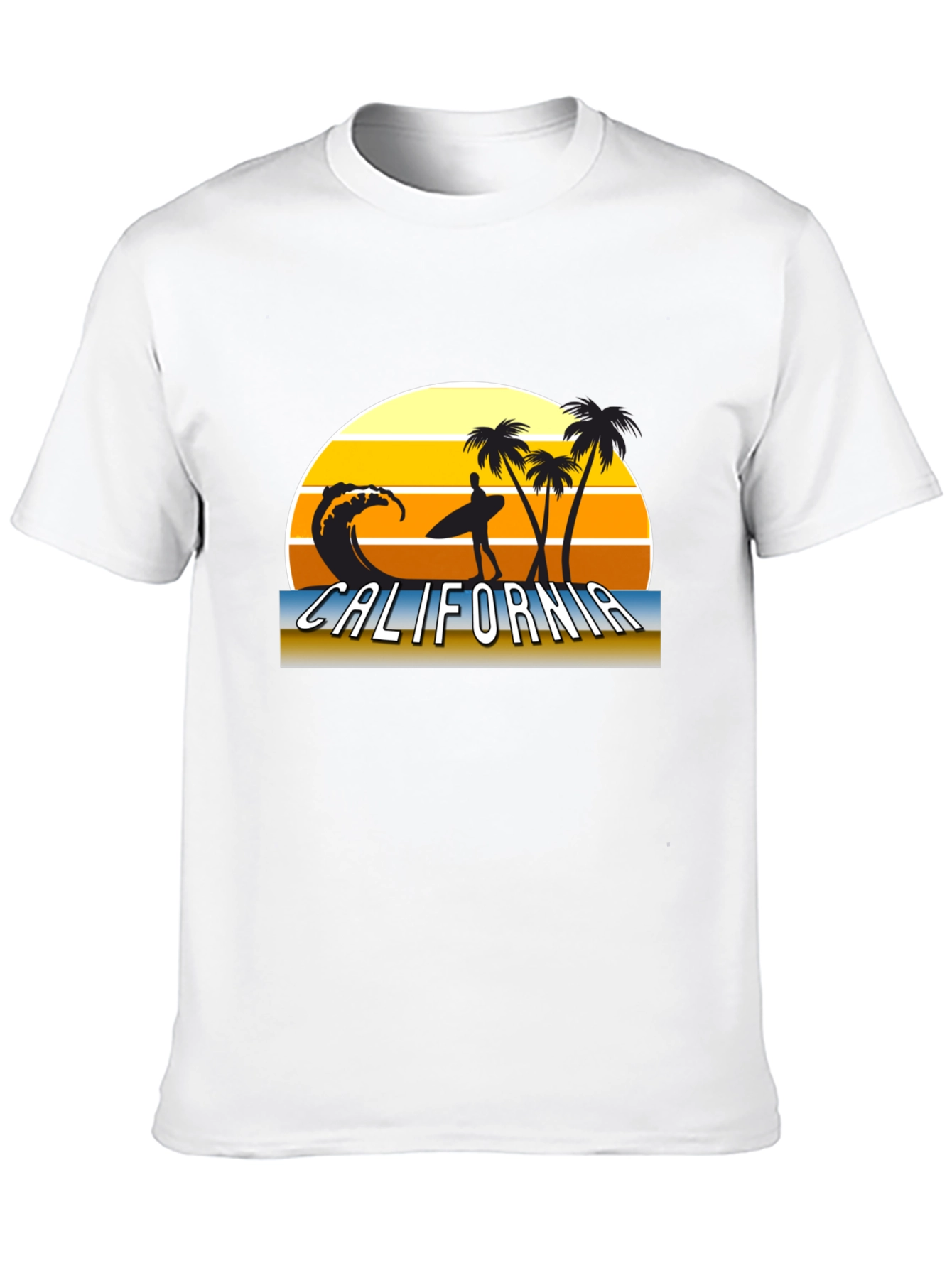 California Surf Scene Graphic T-Shirt