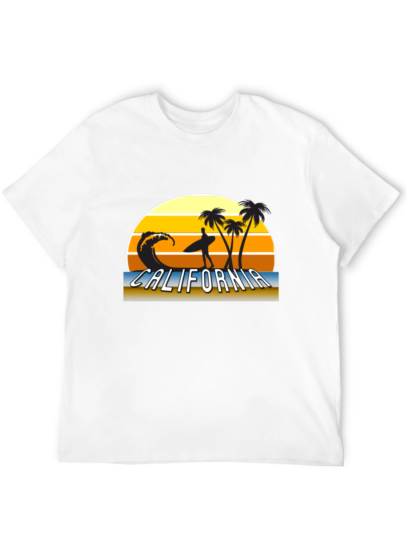 California Surf Scene Graphic T-Shirt