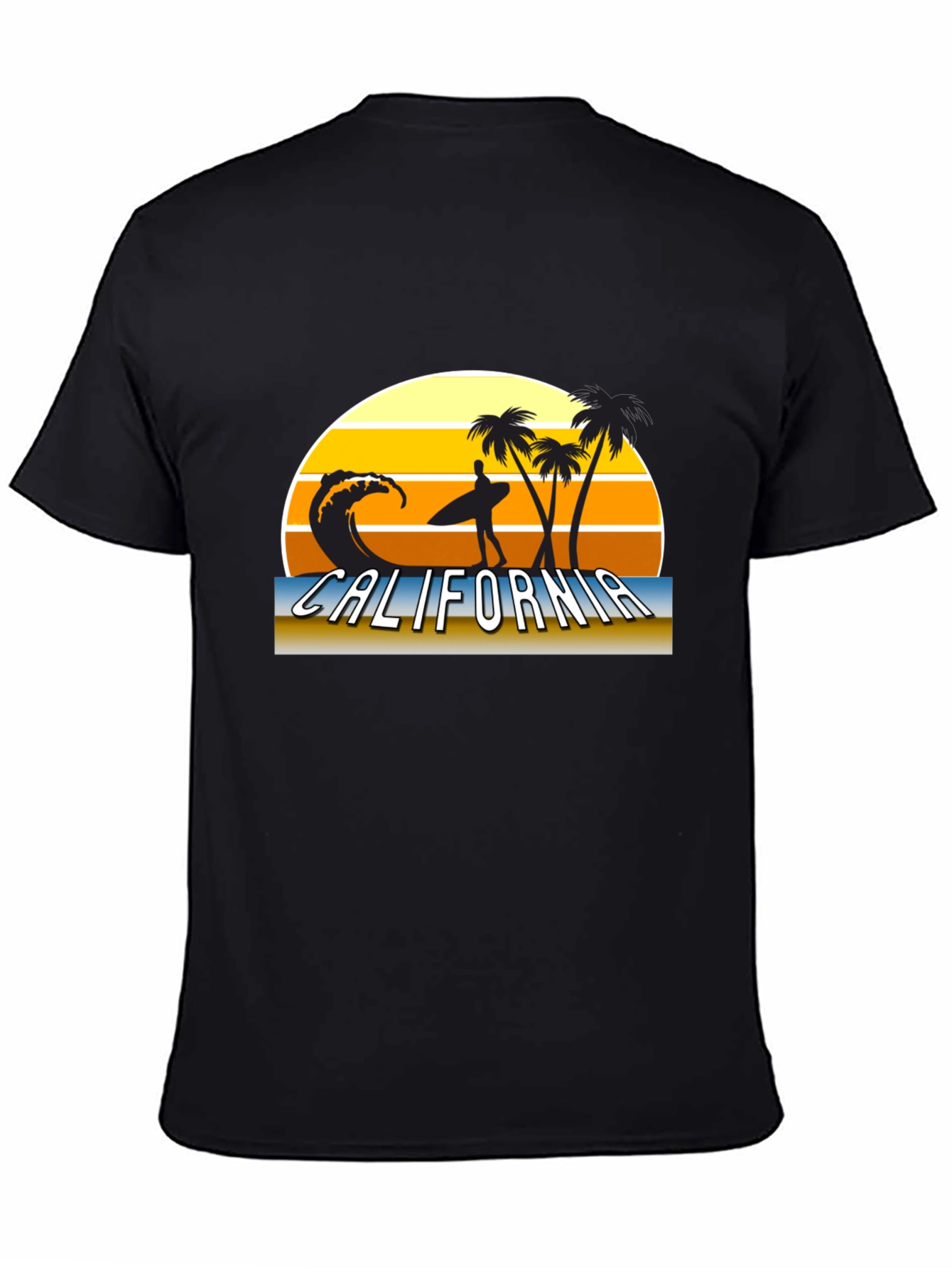 California Surf Scene Graphic T-Shirt