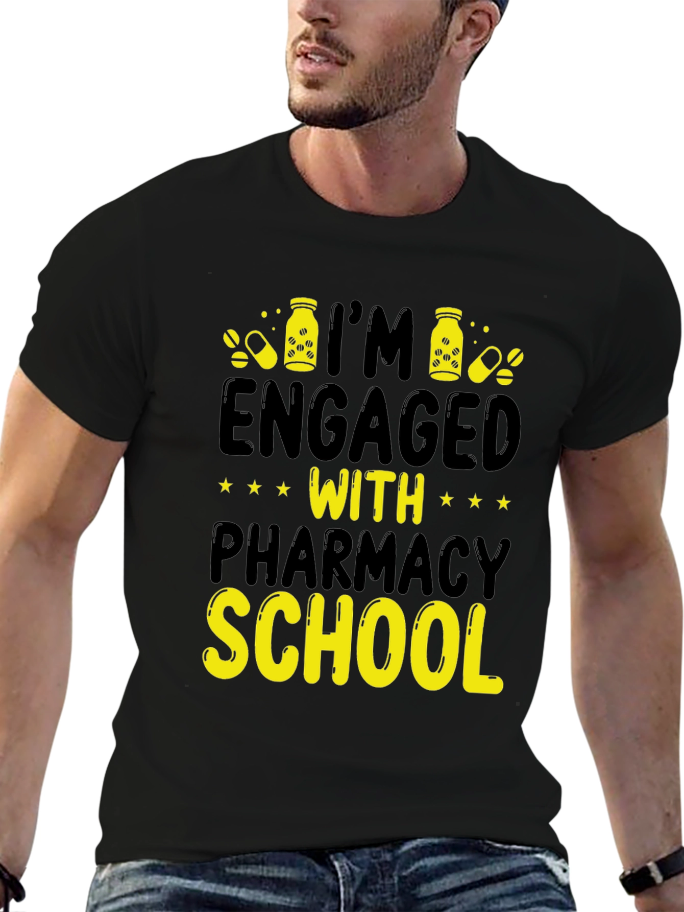Engaged with Pharmacy School T-Shirt