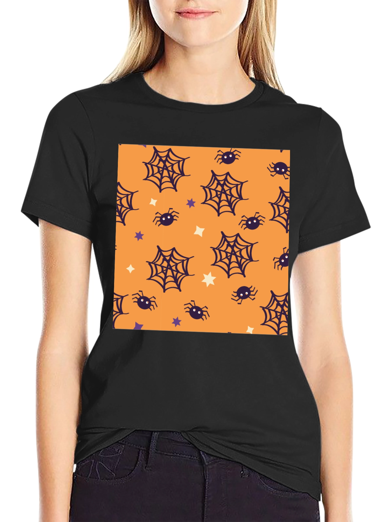 Halloween Spiderweb T-Shirt