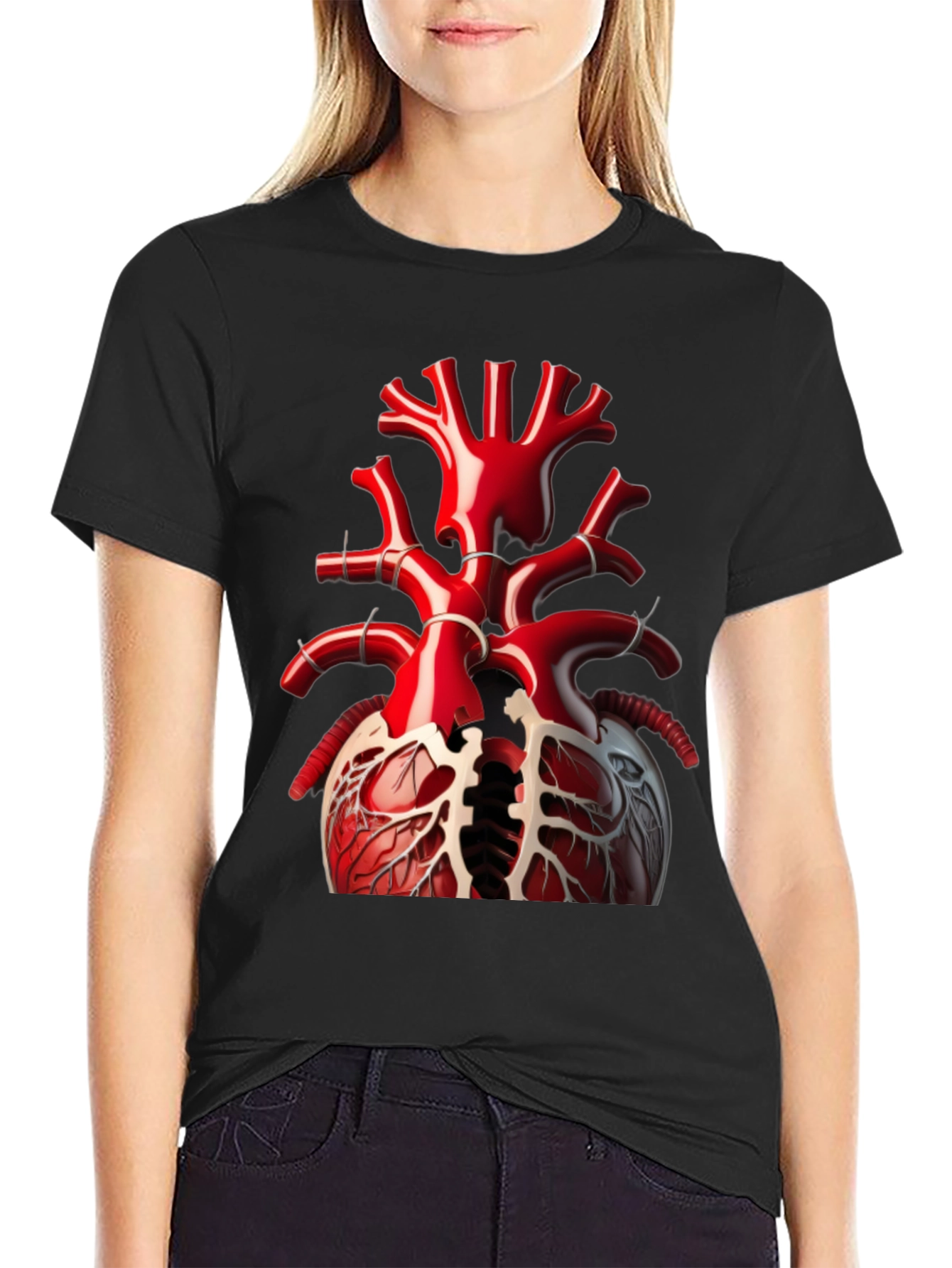 Anatomical Heart T-Shirt - Bold Graphic Tee