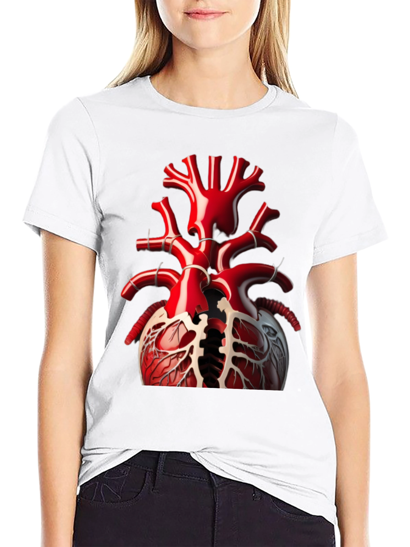 Anatomical Heart T-Shirt - Bold Graphic Tee