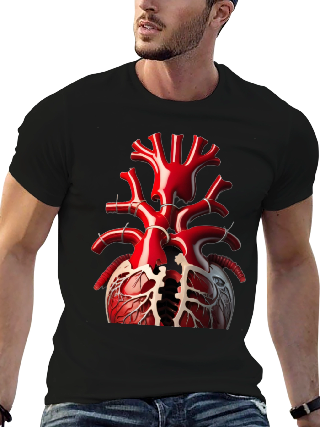 Anatomical Heart T-Shirt - Bold Graphic Tee