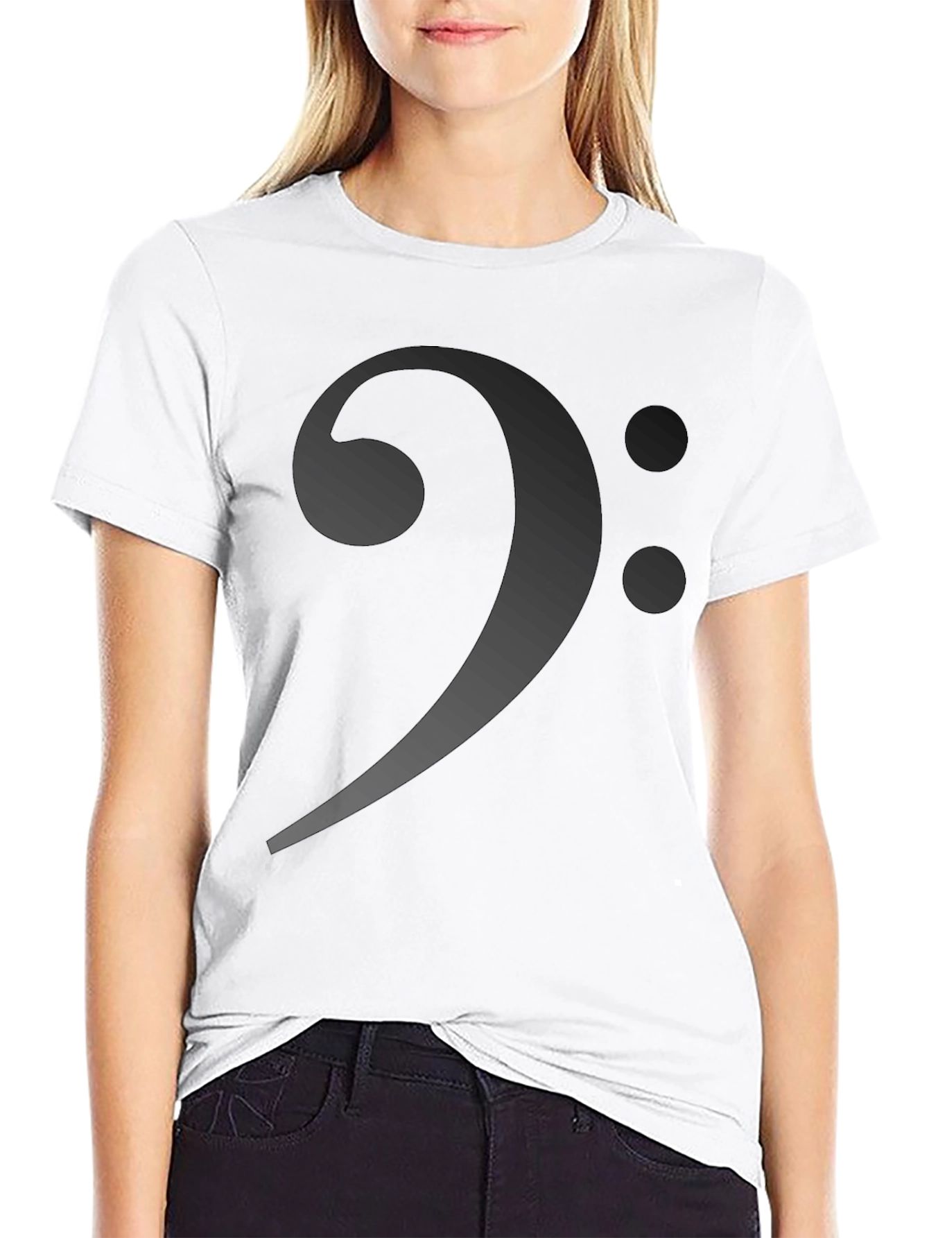 Bass Clef Graphic T-Shirt - Music Lover Tee