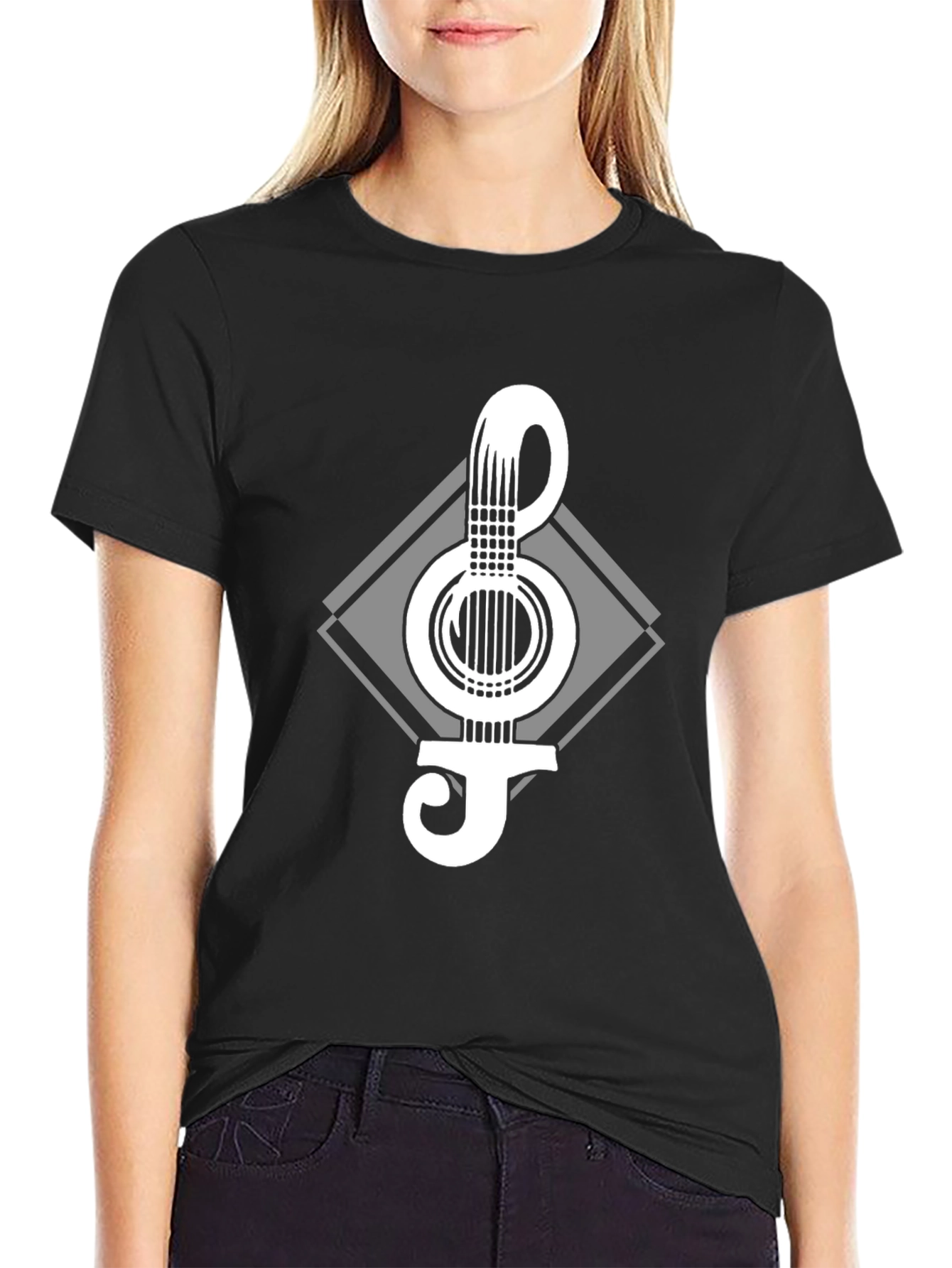 Guitar Treble Clef Graphic Tee