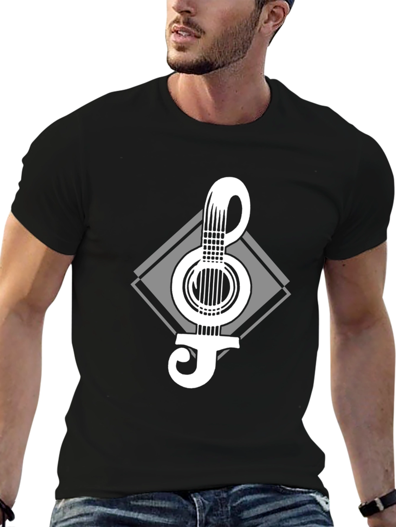Guitar Treble Clef Graphic Tee
