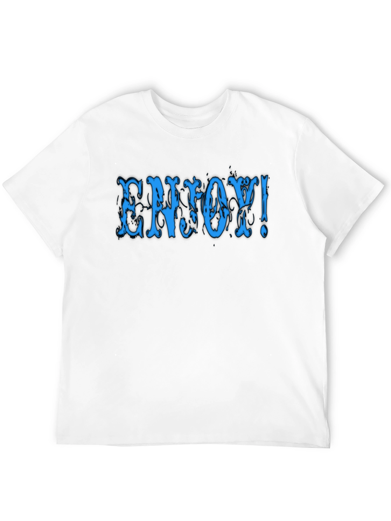Enjoy! Black Graphic Tee Shirt
