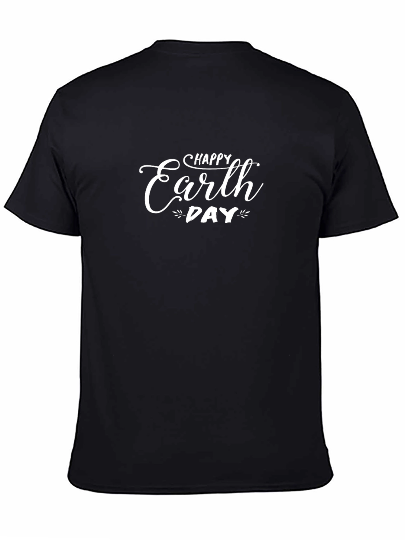 Happy Earth Day T-Shirt - Black Cotton Tee