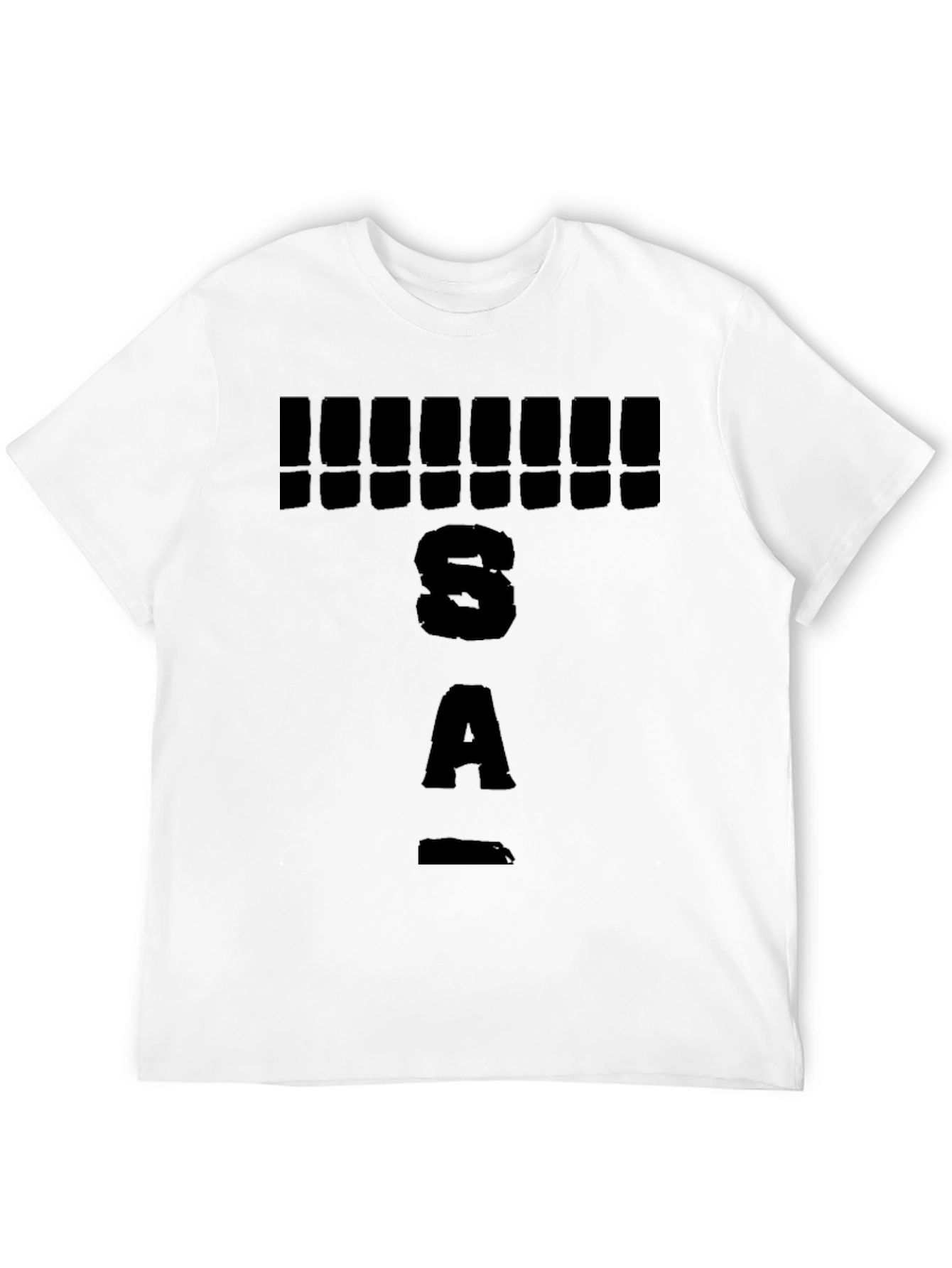Bold Graphic Tee: S A ! Design