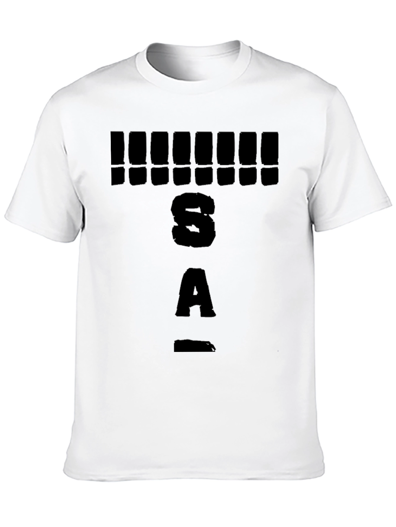 Bold Graphic Tee: S A ! Design