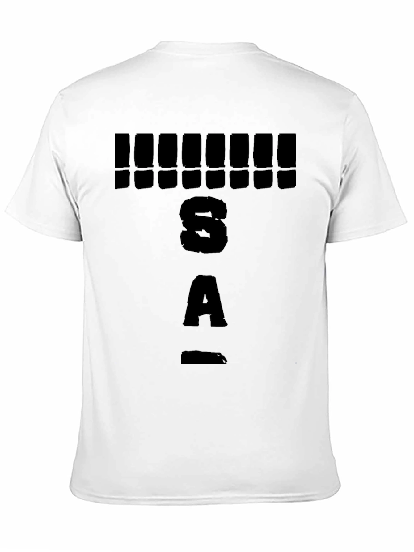 Bold Graphic Tee: S A ! Design