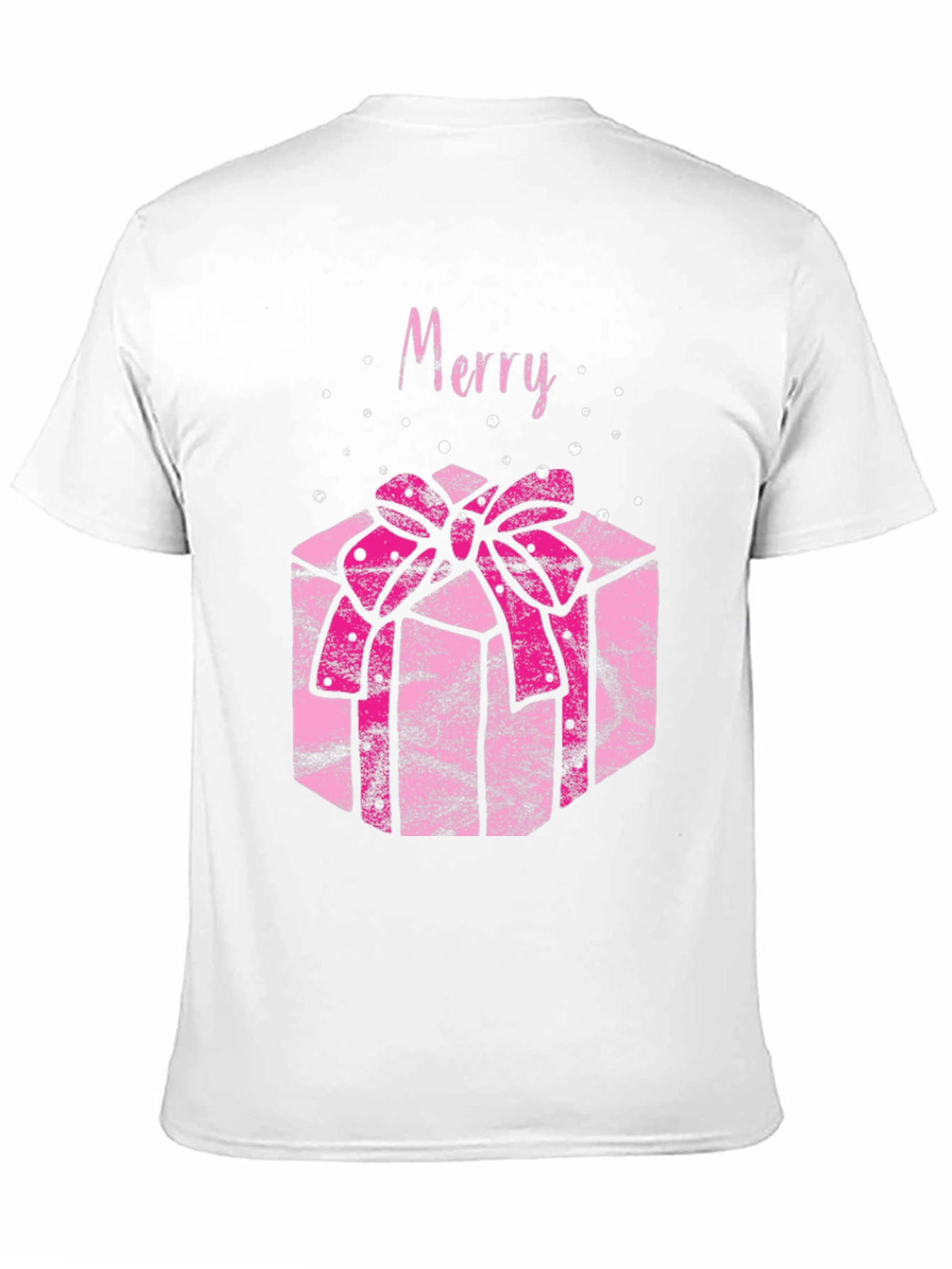 Merry Gift Graphic Tee - Holiday Cheer T-Shirt