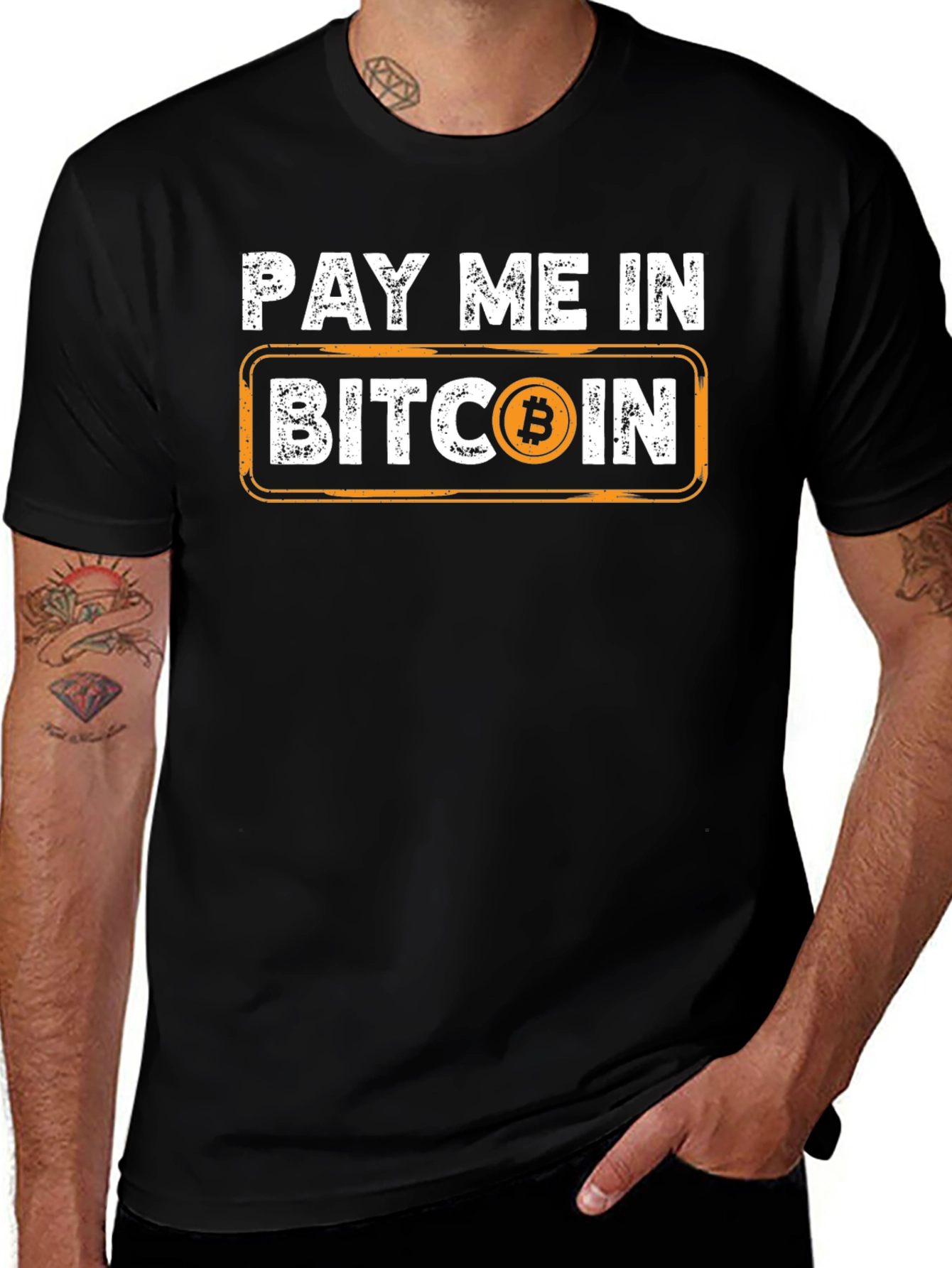 Pay Me In Bitcoin T-Shirt Crypto Tee