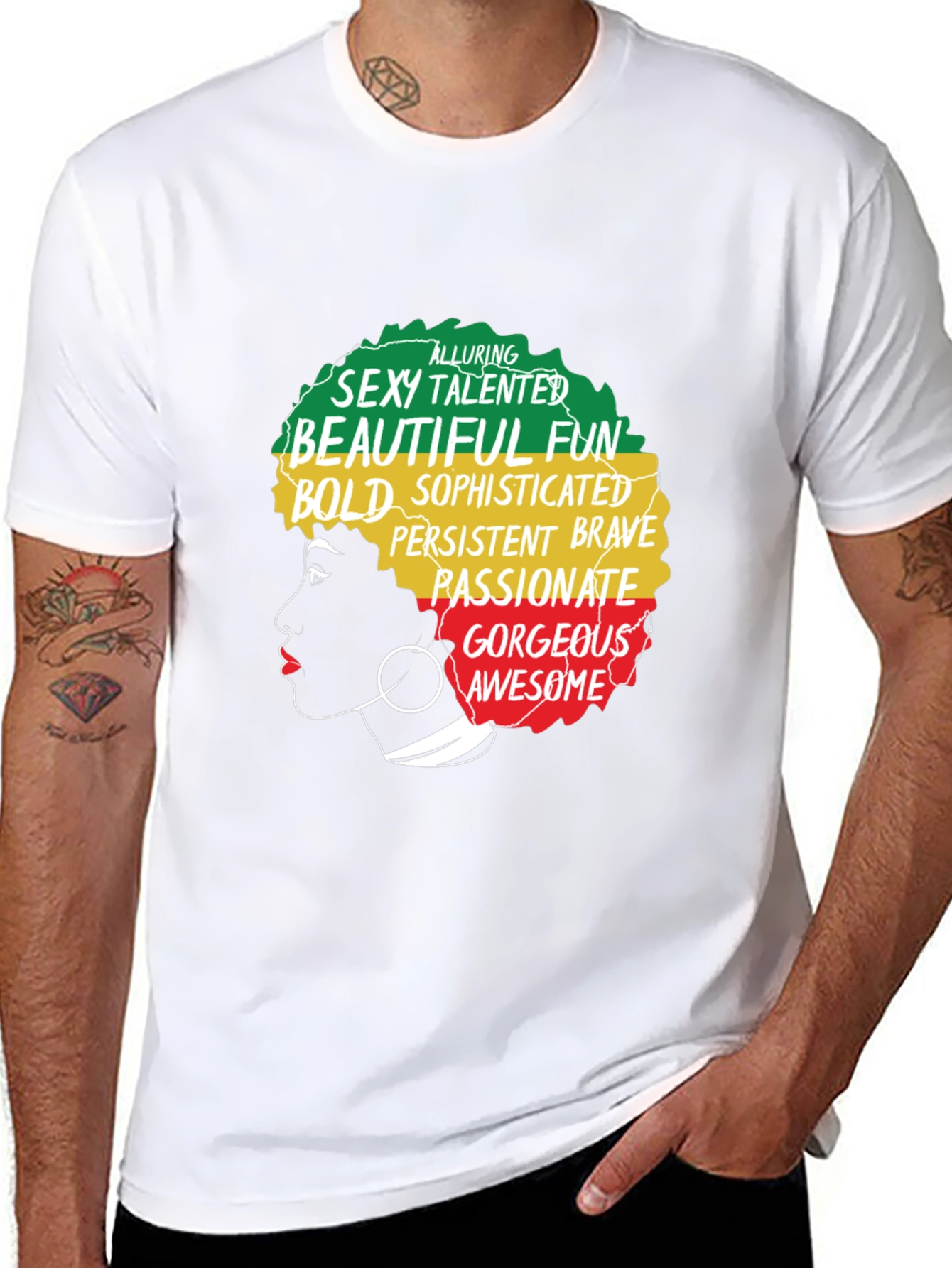 Afro Queen Graphic Tee - Empowering Black Pride Shirt