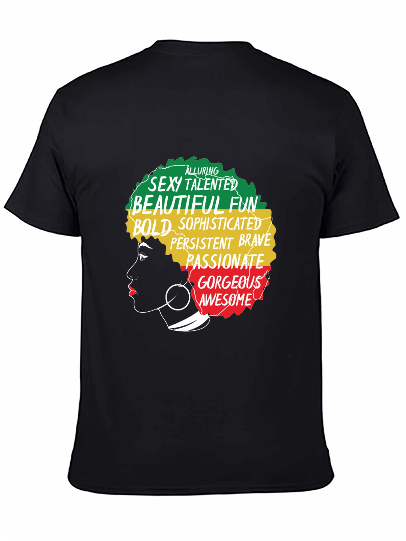 Afro Queen Graphic Tee - Empowering Black Pride Shirt