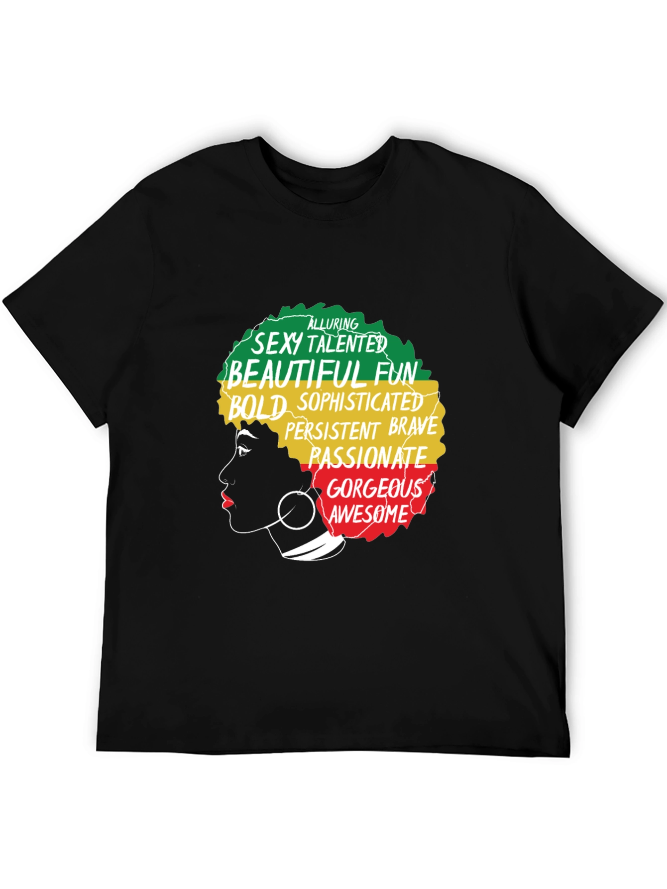 Afro Queen Graphic Tee - Empowering Black Pride Shirt