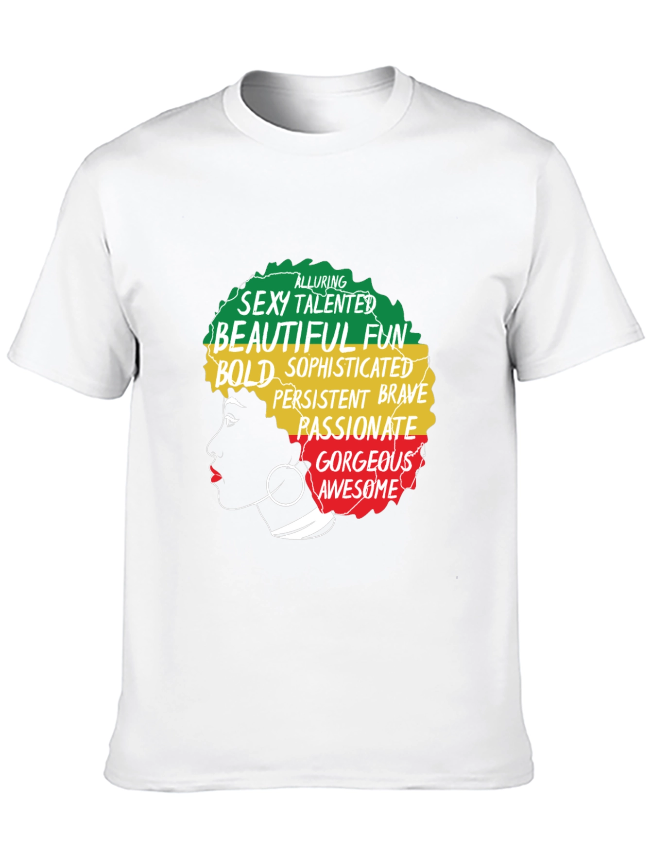 Afro Queen Graphic Tee - Empowering Black Pride Shirt