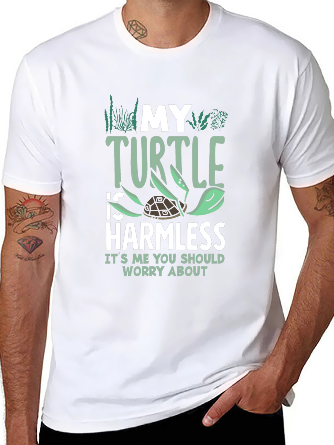 My Turtle is Harmless Graphic Tee