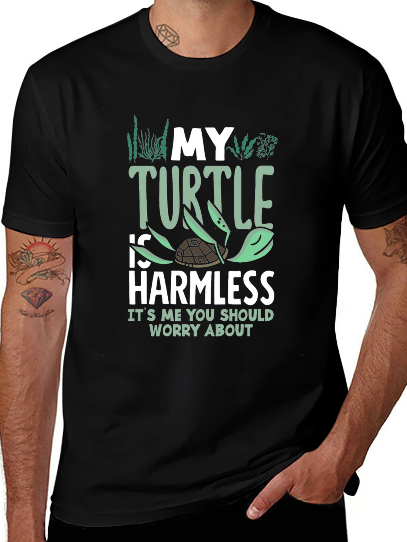My Turtle is Harmless Graphic Tee