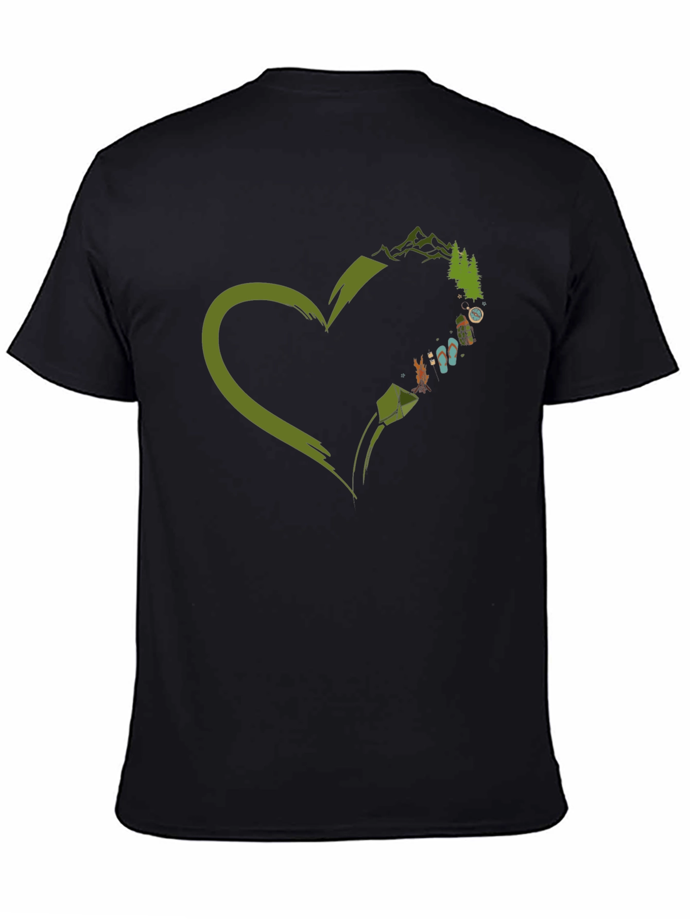 Love Camping Black Graphic Tee