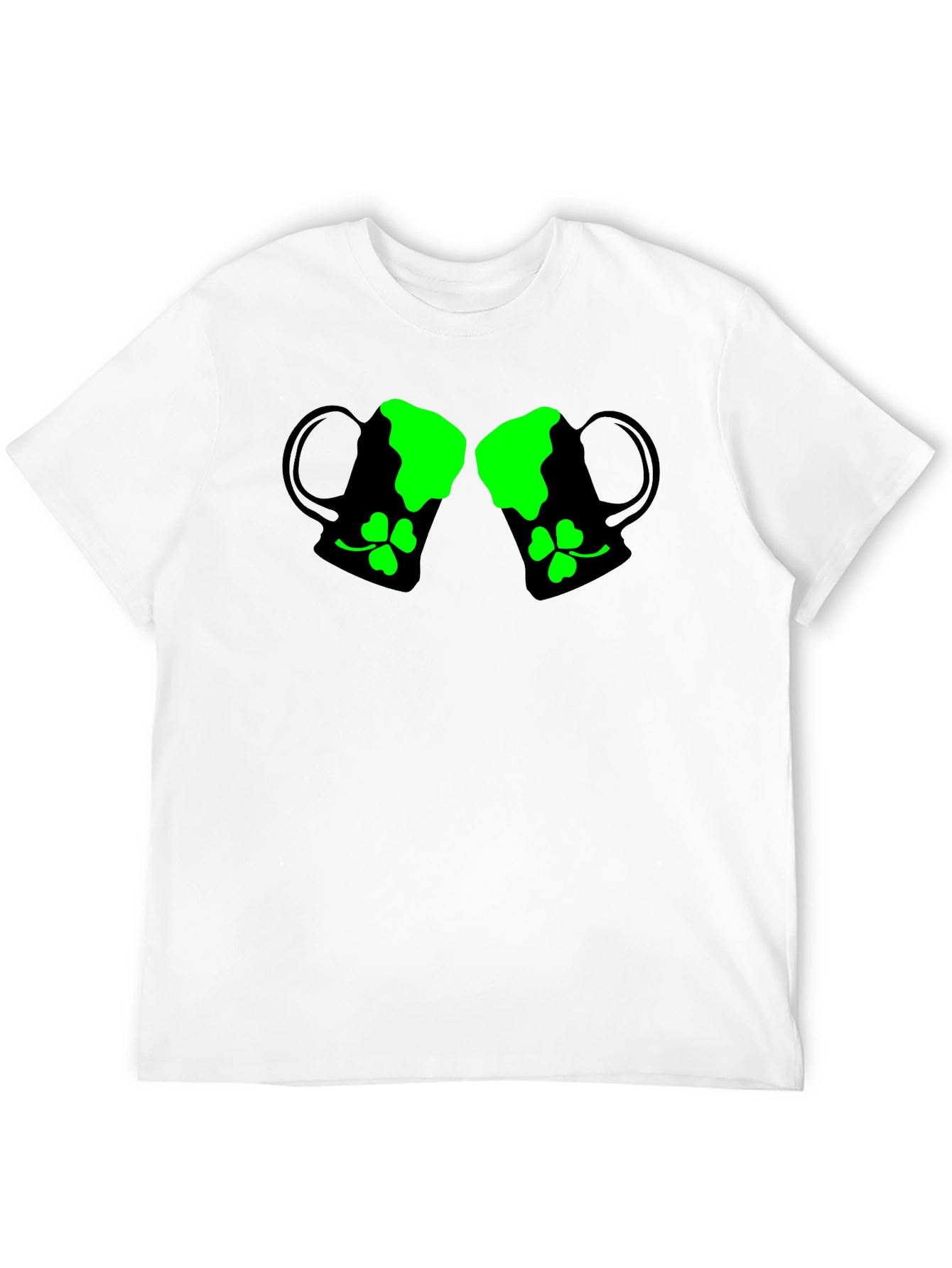 St. Patricks Day Beer Mug Shamrock Graphic T-Shirt