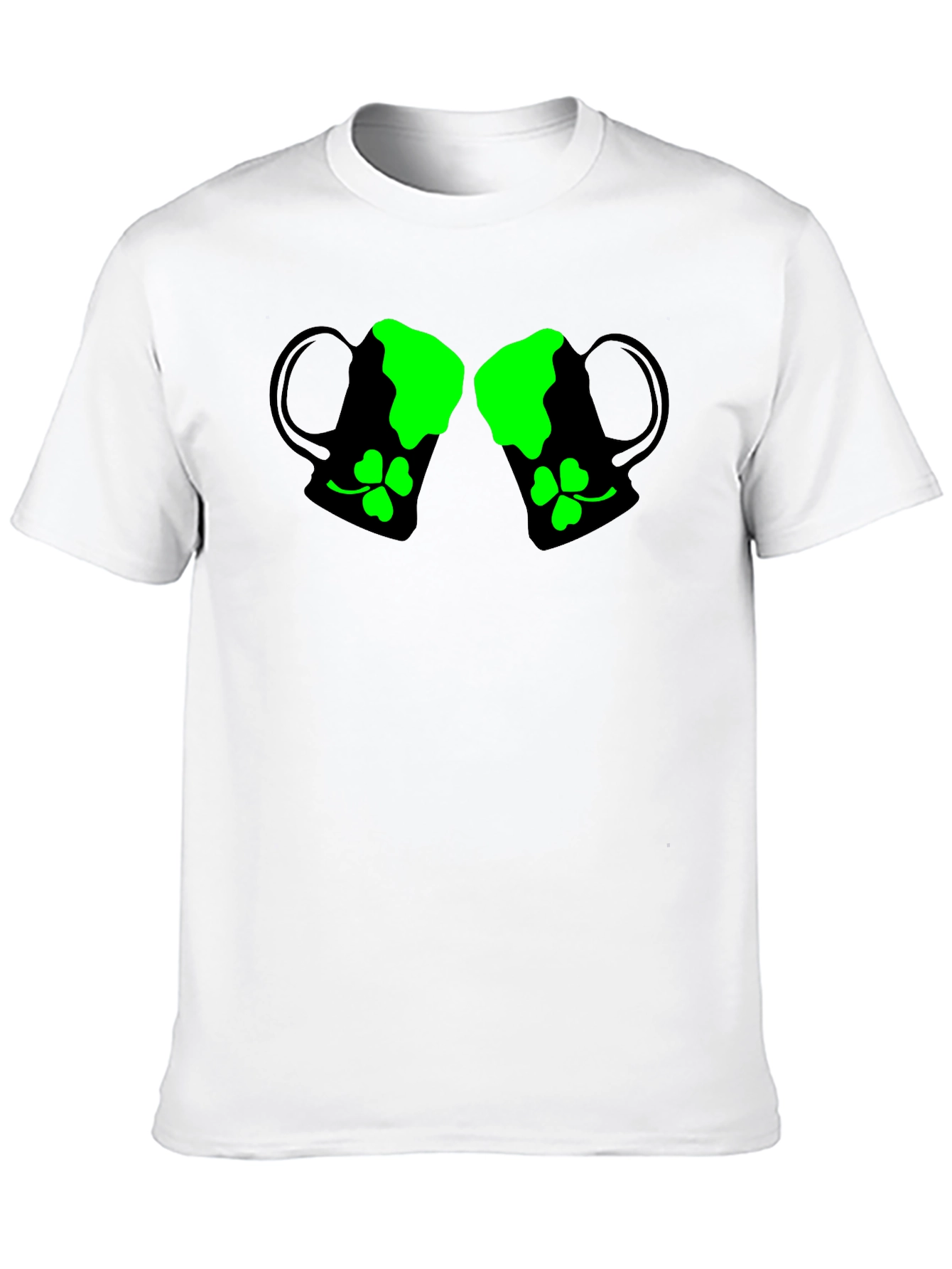 St. Patricks Day Beer Mug Shamrock Graphic T-Shirt