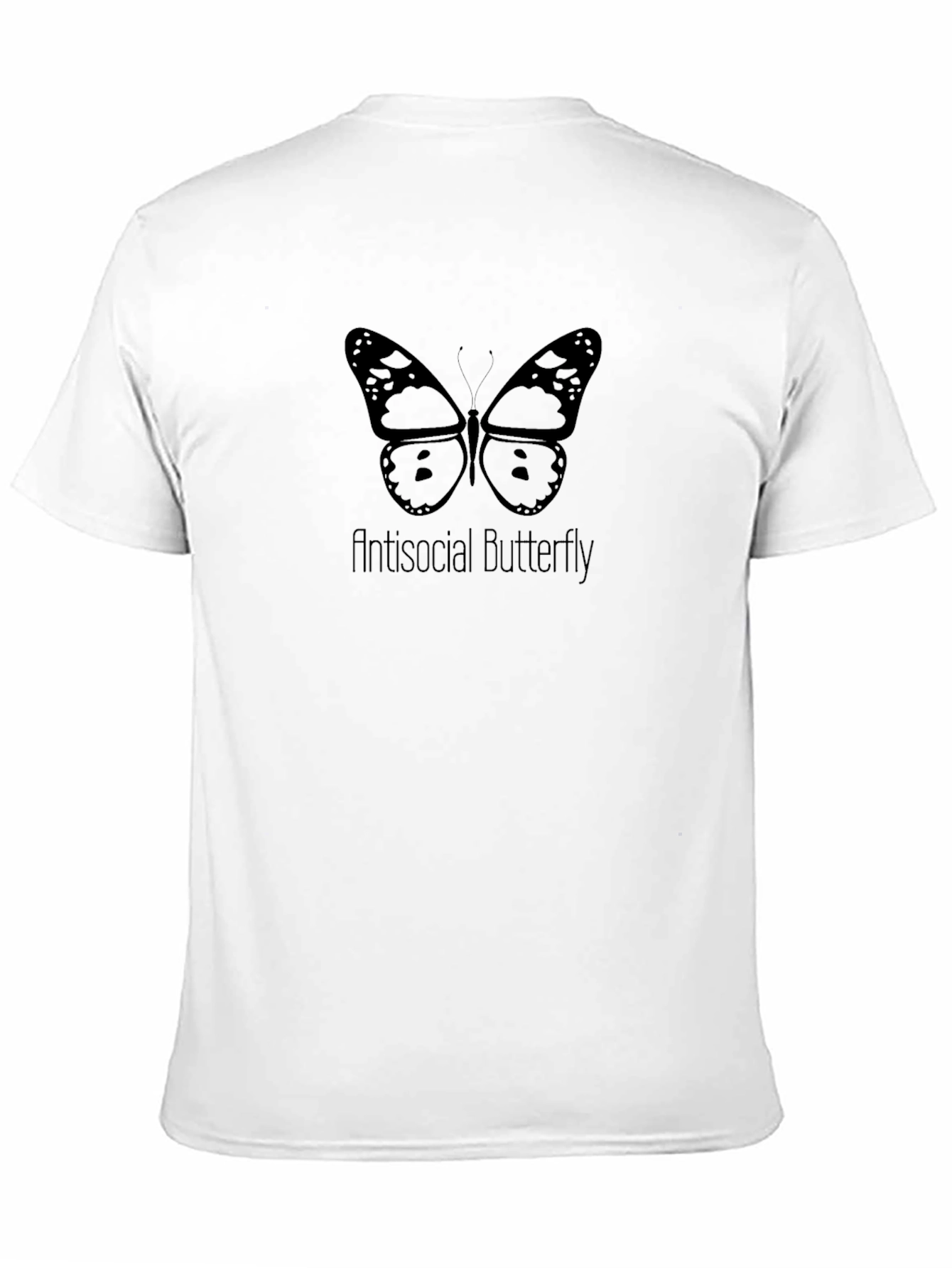 Antisocial Butterfly Graphic Tee - Dark Humor T-Shirt