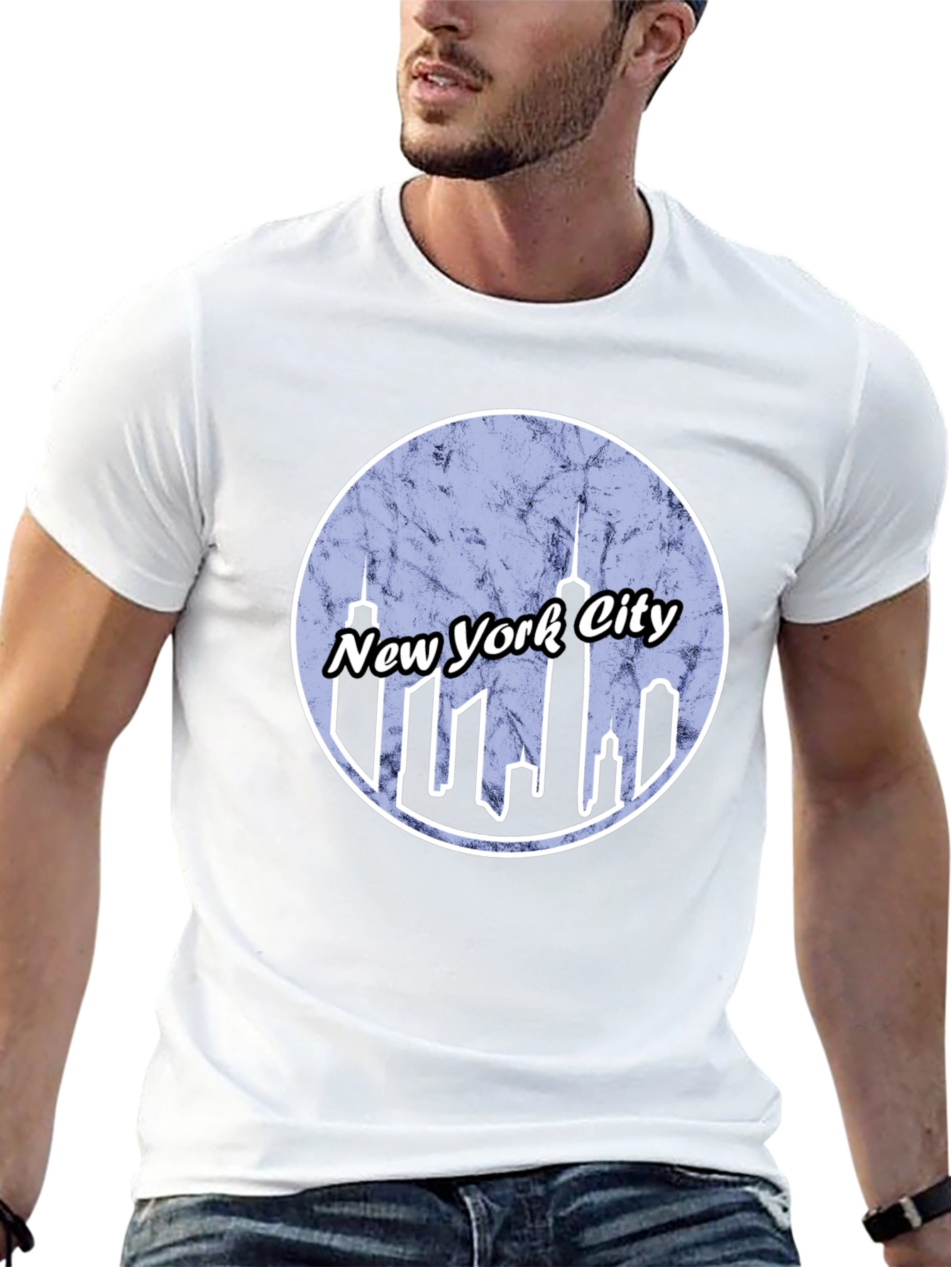 New York City Skyline Graphic T-Shirt