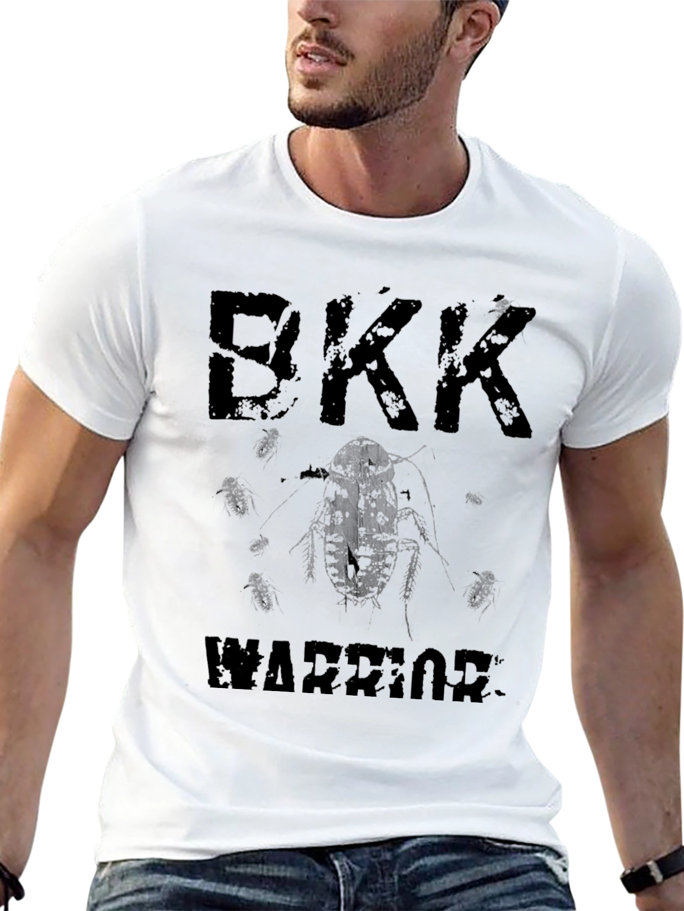 BKK Warrior Graphic Tee - Bangkok Cockroach Design