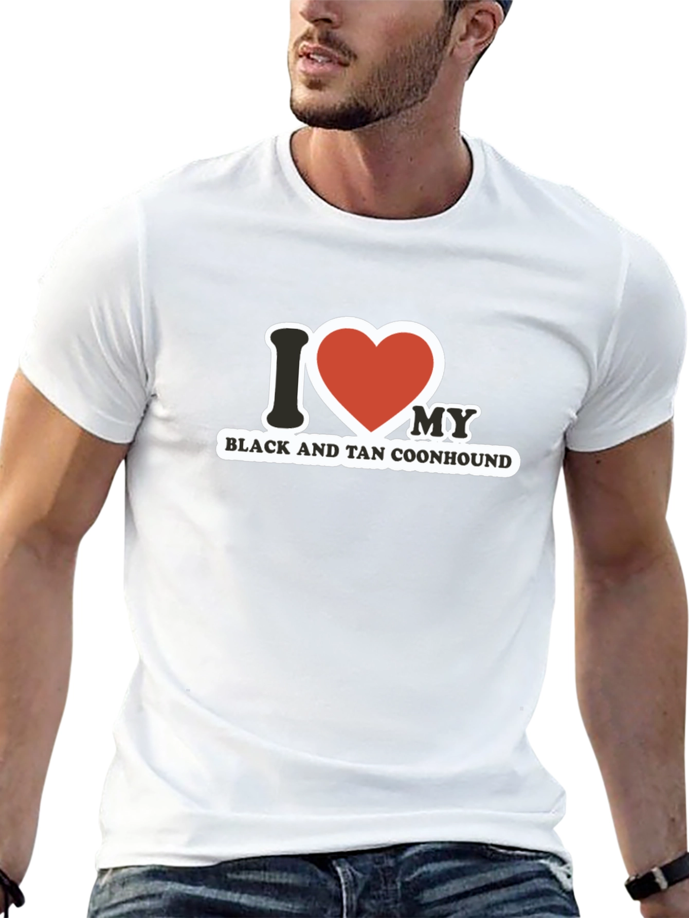 I Heart My Black and Tan Coonhound T-Shirt