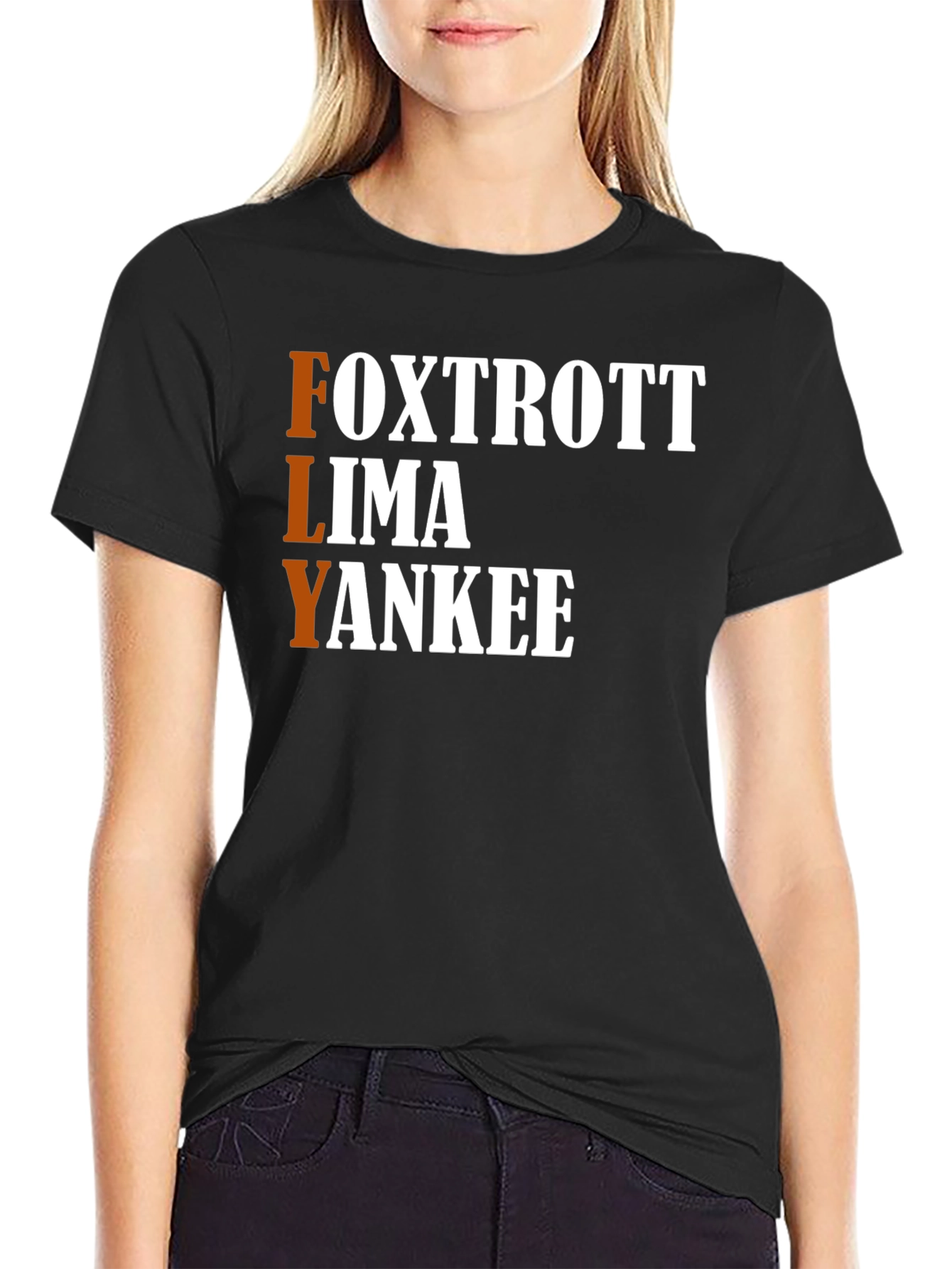 FLY Acronym T-Shirt - Foxtrott Lima Yankee