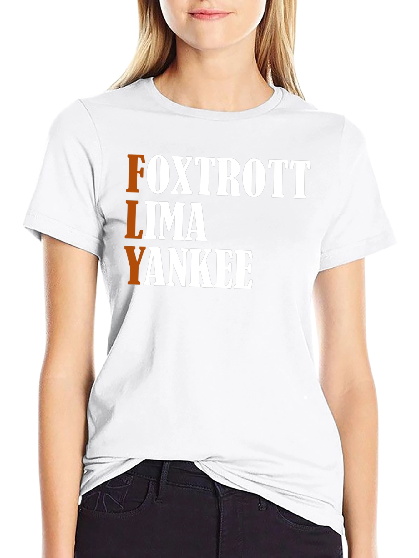 FLY Acronym T-Shirt - Foxtrott Lima Yankee